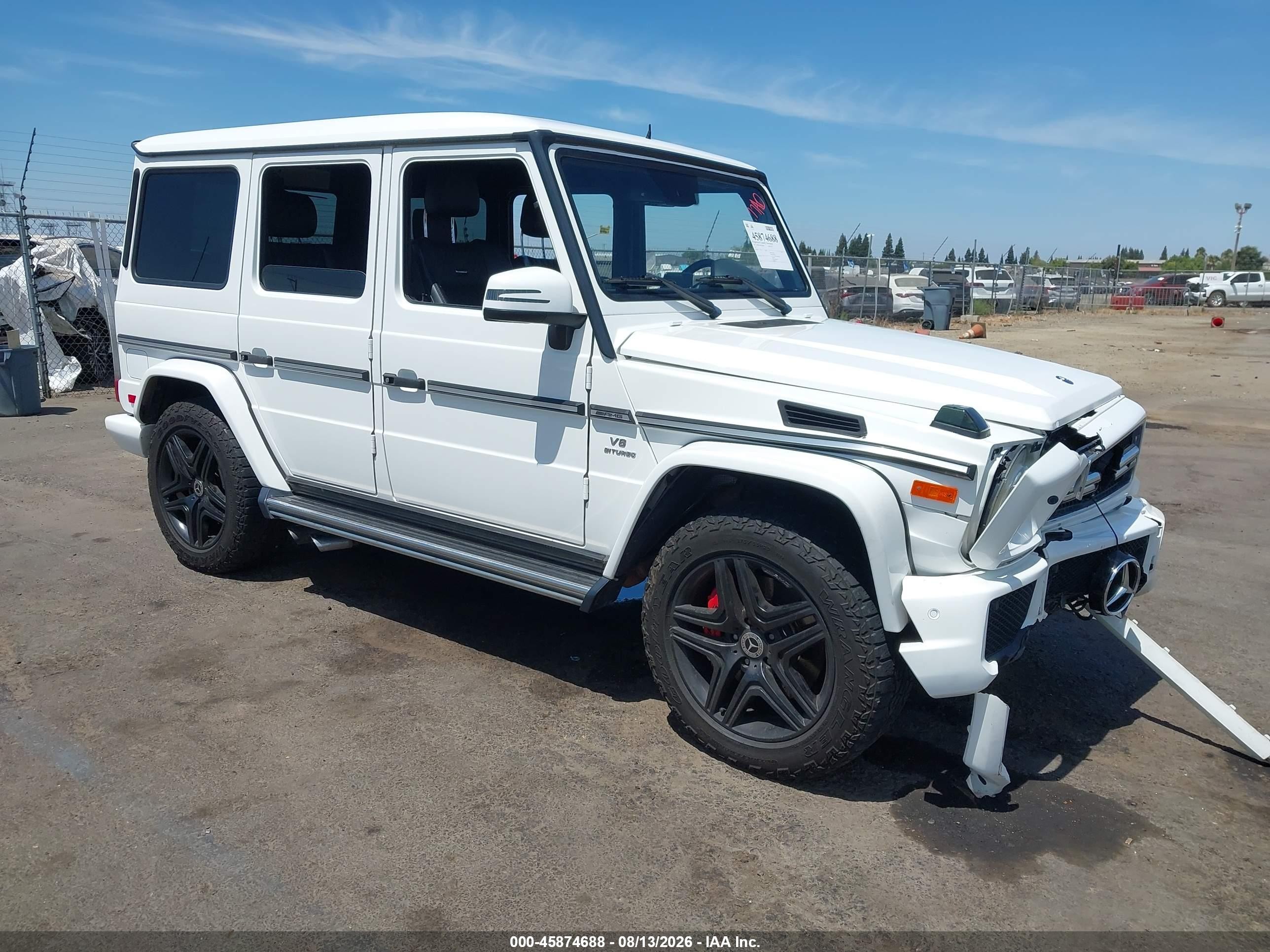 2015 Mercedes-Benz G-Class VIN WDCYC7DF6FX229598 — IAAI salvage auction photo