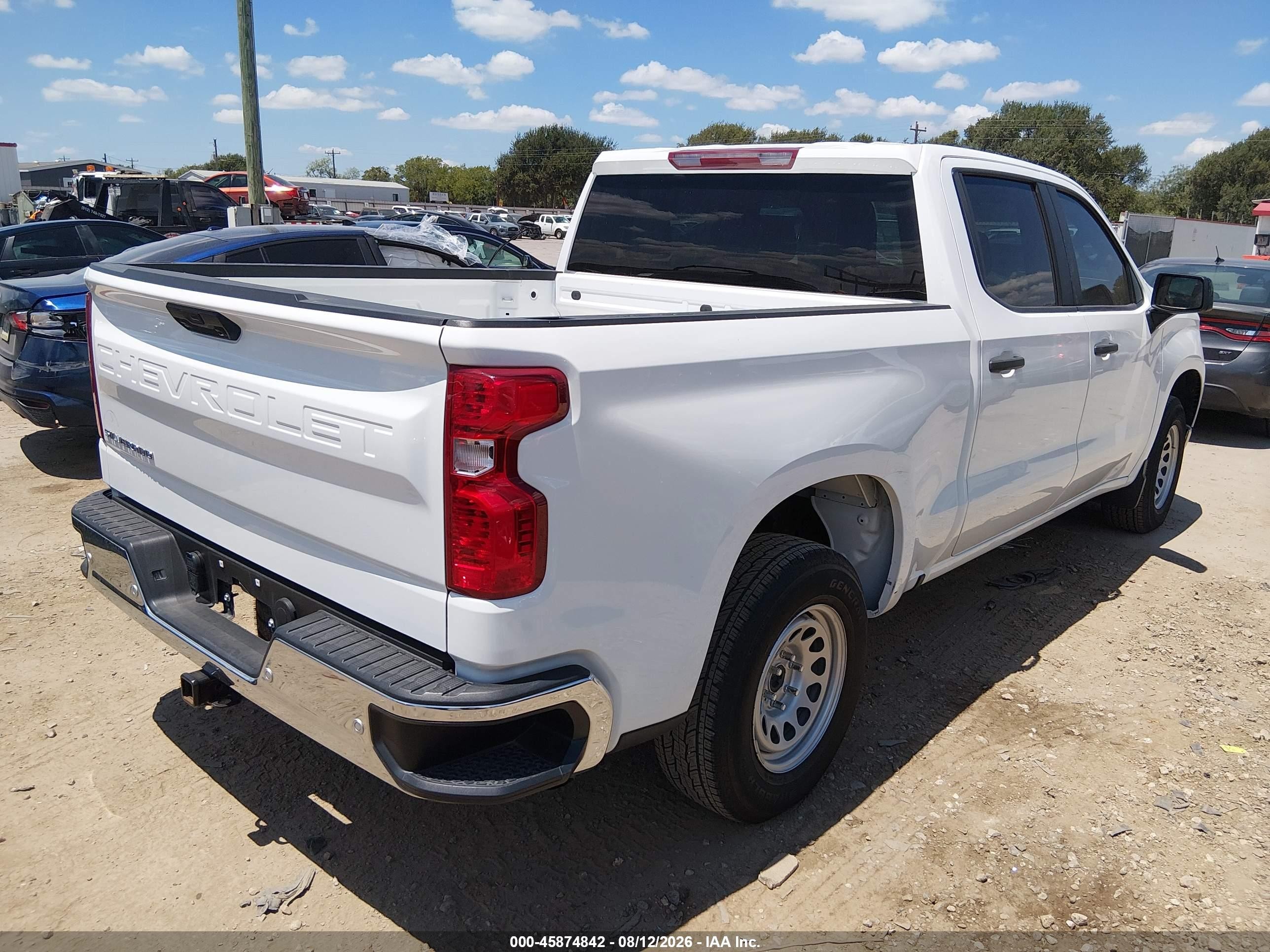 2024 Chevrolet Silverado VIN 2GCPAAED6R1198968 IAAI salvage auction — Top/Roof, Clear (Montana), sold $23,800 on 2026-08-20 (photo 4)