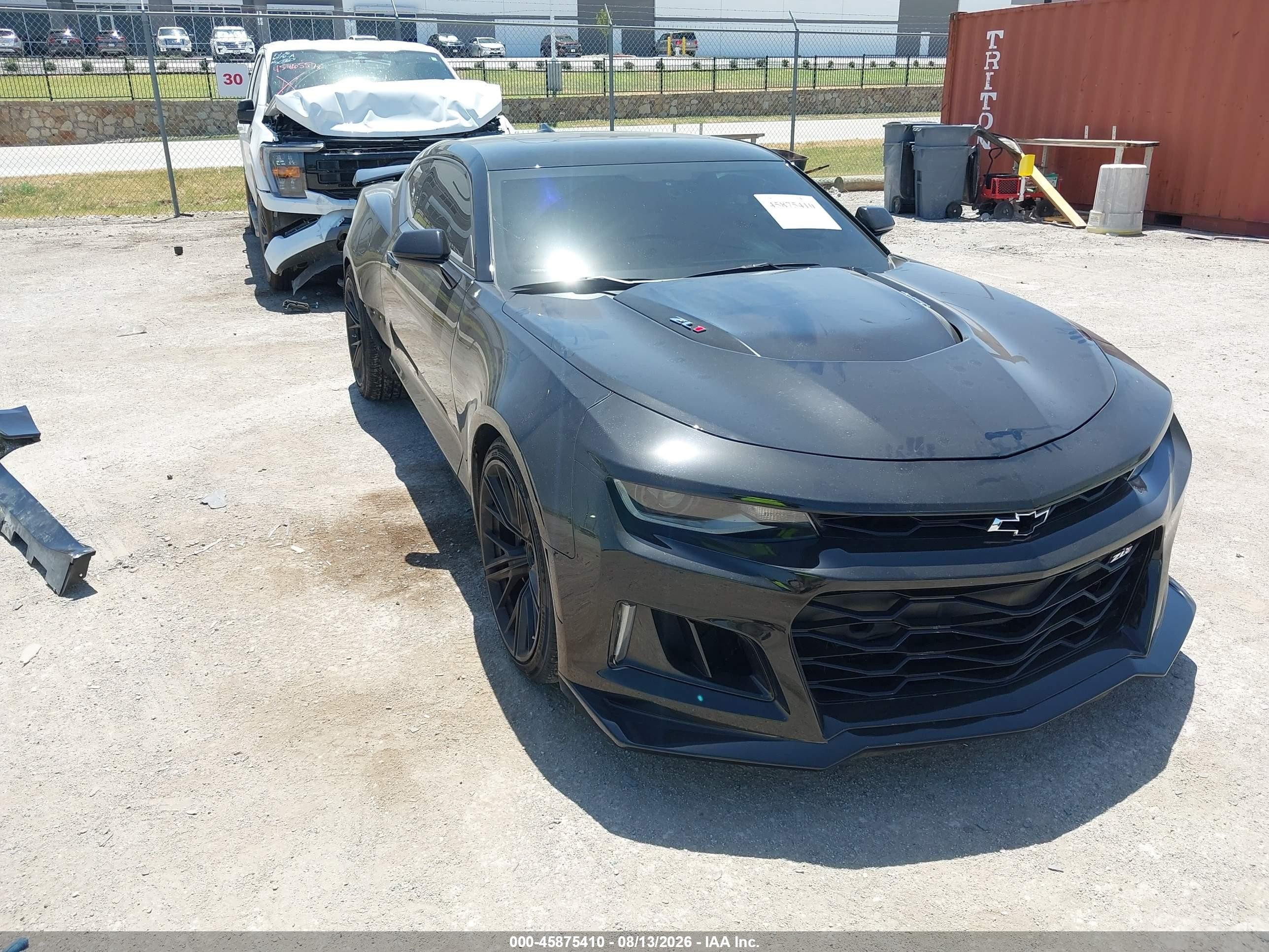 2021 Chevrolet Camaro VIN 1G1FK1R66M0126587 — IAAI salvage auction photo