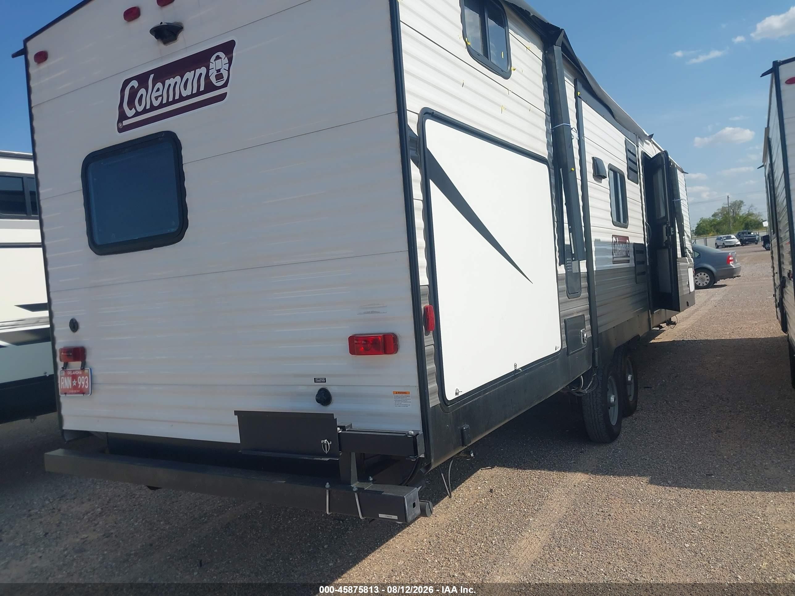 2021 Keystone Coleman VIN 4YDT33722MH932136 IAAI salvage auction — Top/Roof, Clear (Oklahoma), sold $5,700 on 2026-09-29 (photo 4)
