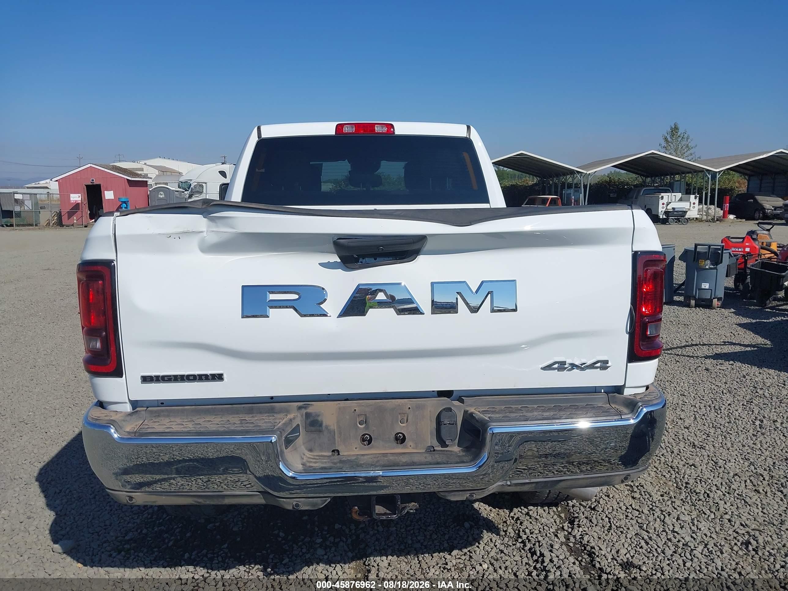 2026 Ram 2500 VIN 3C6UR5DL4TG274043 IAAI salvage auction — Rear End, Enterprise Vehicles Salvage Only (Florida), sold $27,250 on 2026-08-21 (photo 6)