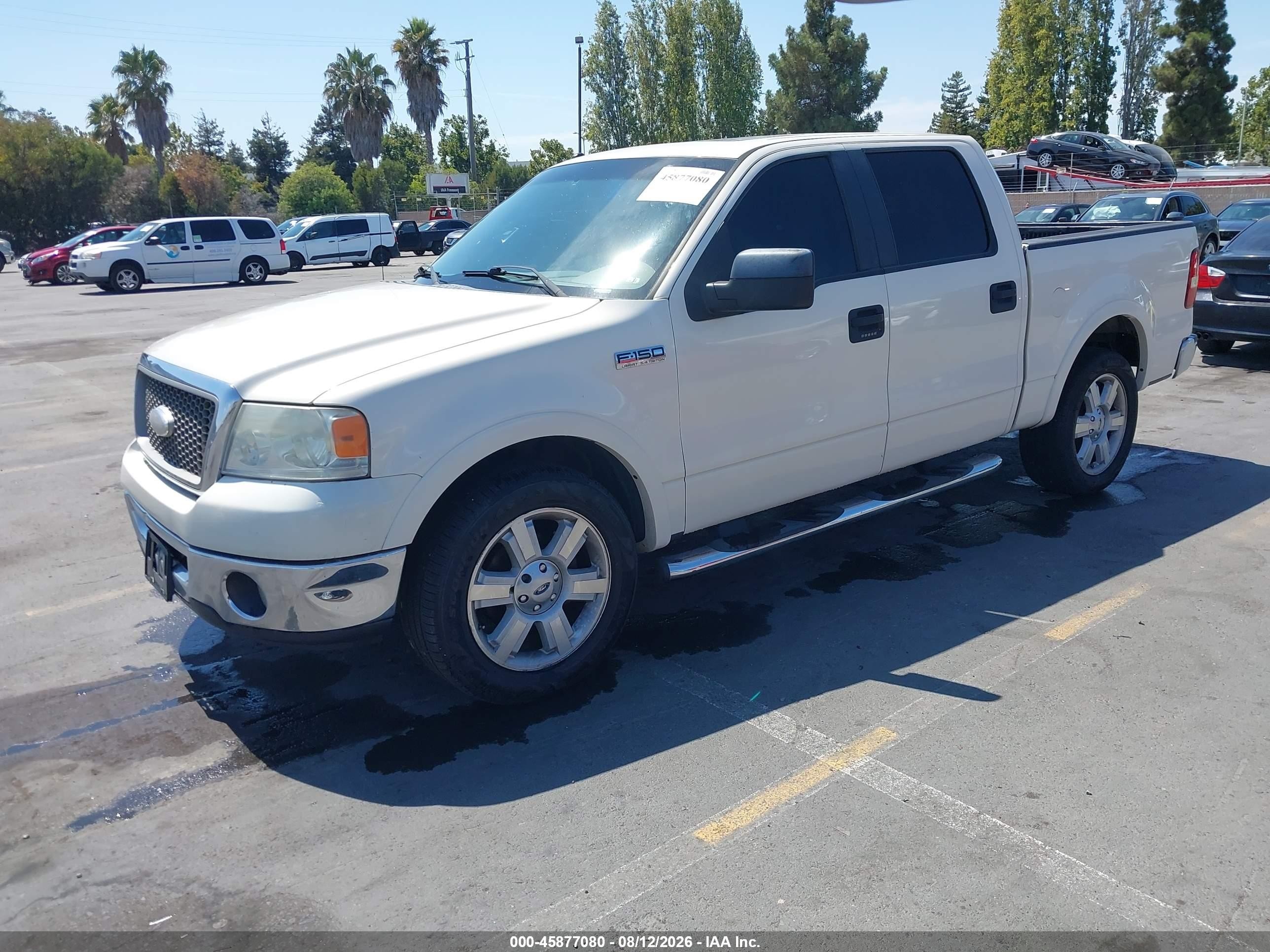 2007 Ford F-150 VIN 1FTPW12527FB60707 IAAI salvage auction — Normal Wear, Clear - Dealer Only (California), sold $1,375 on 2026-09-03 (photo 2)