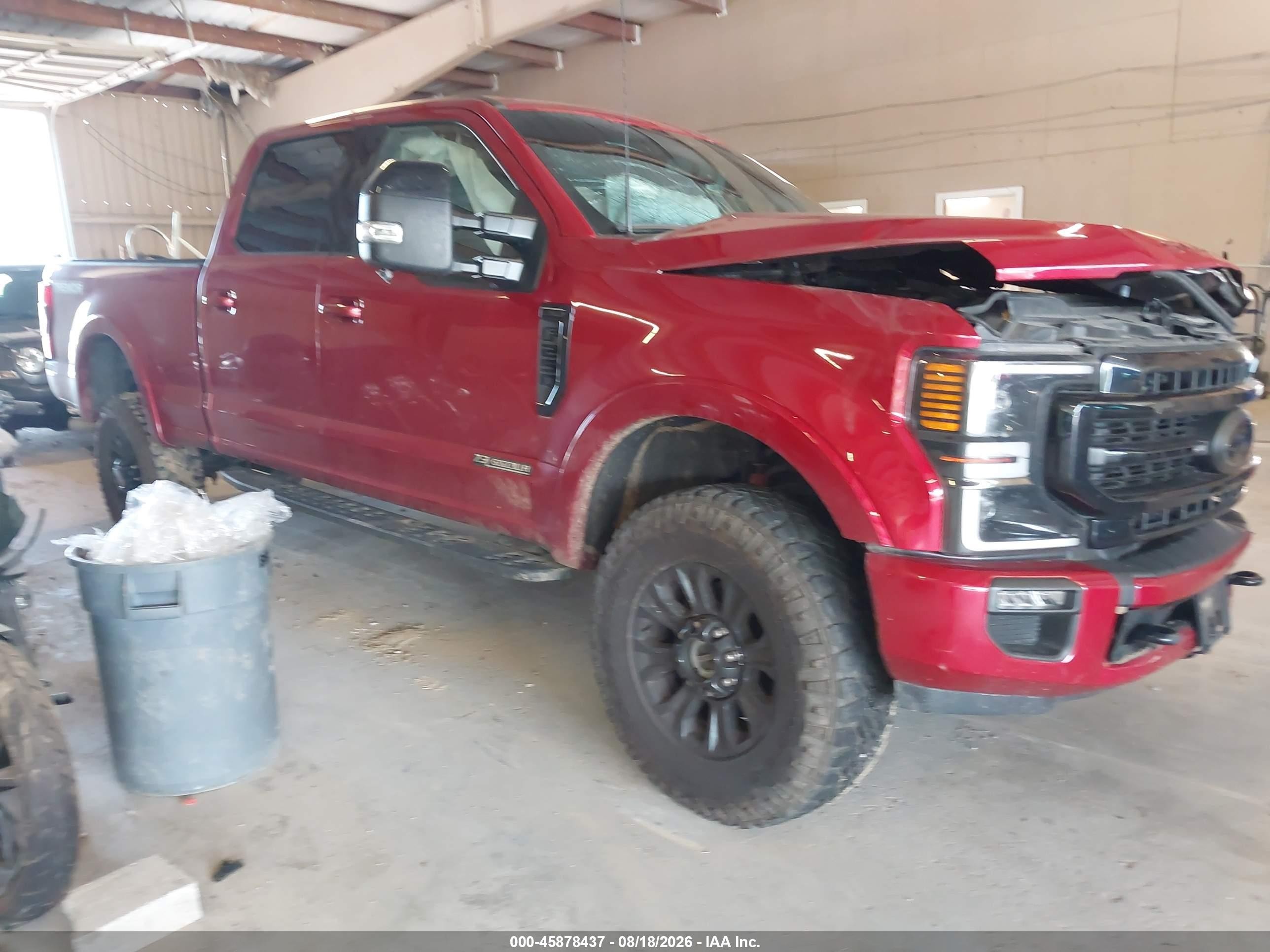 2021 Ford F-250 VIN 1FT7W2BN5MEE03420 — IAAI salvage auction photo