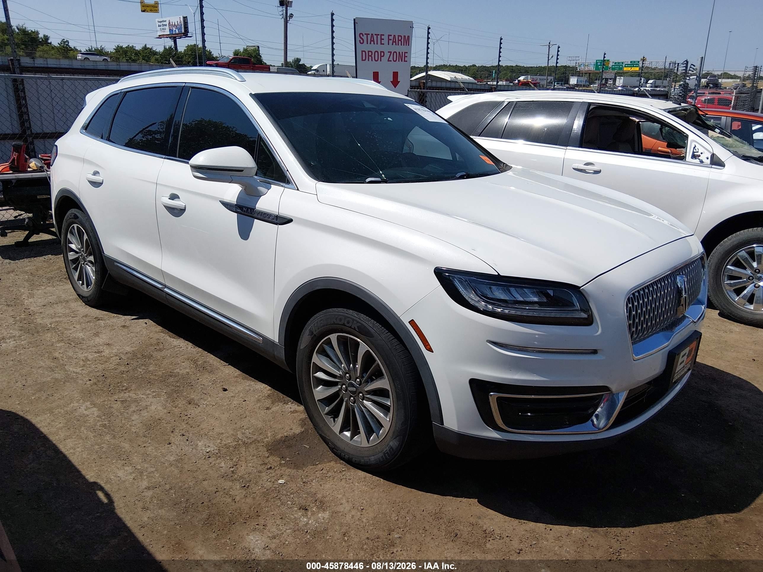 2020 Lincoln Nautilus VIN 2LMPJ6J96LBL04366 — IAAI salvage auction photo