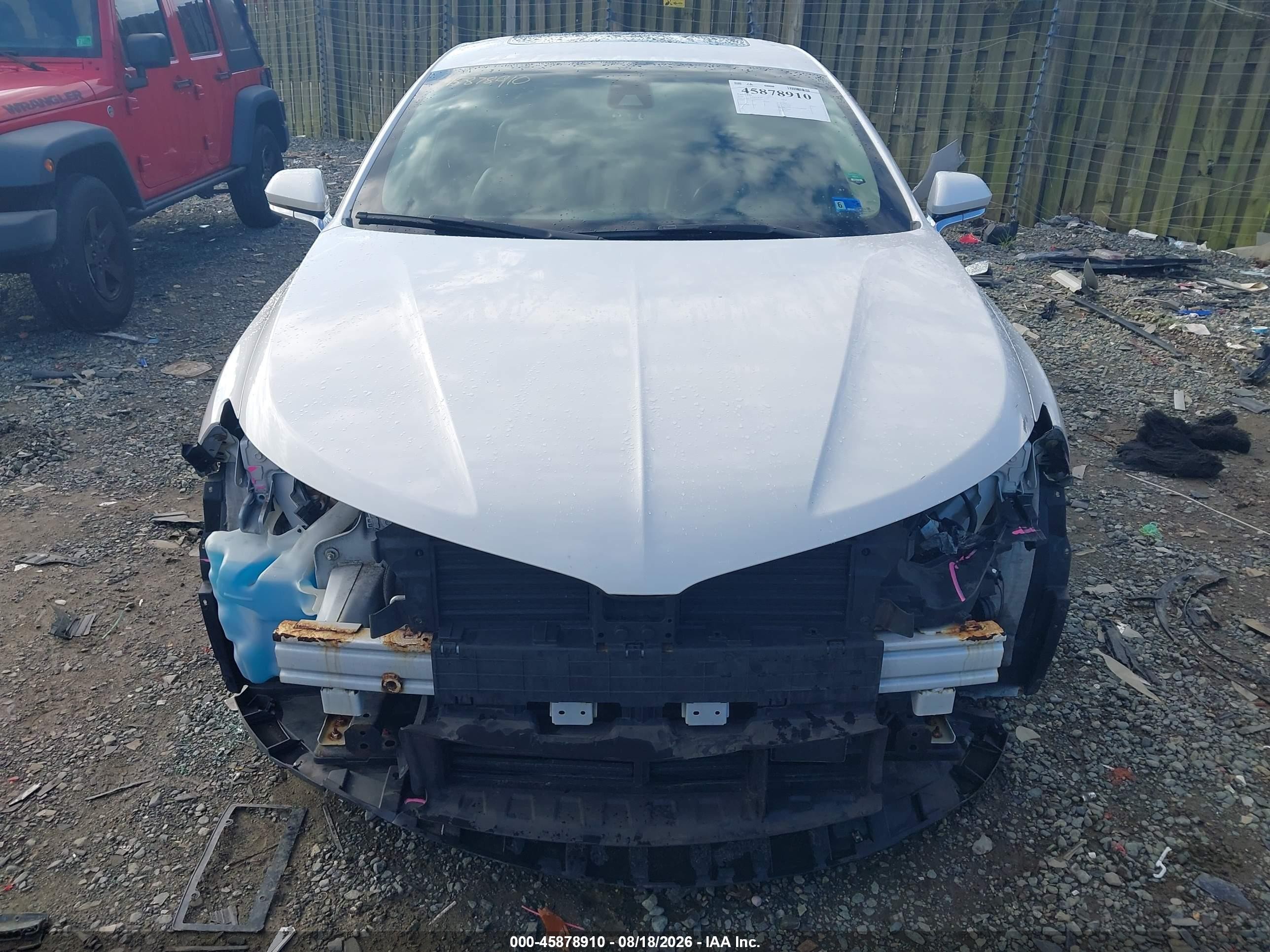 2016 Lincoln MKZ VIN 3LN6L2LU4GR627219 IAAI salvage auction — Front End, Salvage (Arizona), sold $1,250 on 2026-09-13 (photo 6)
