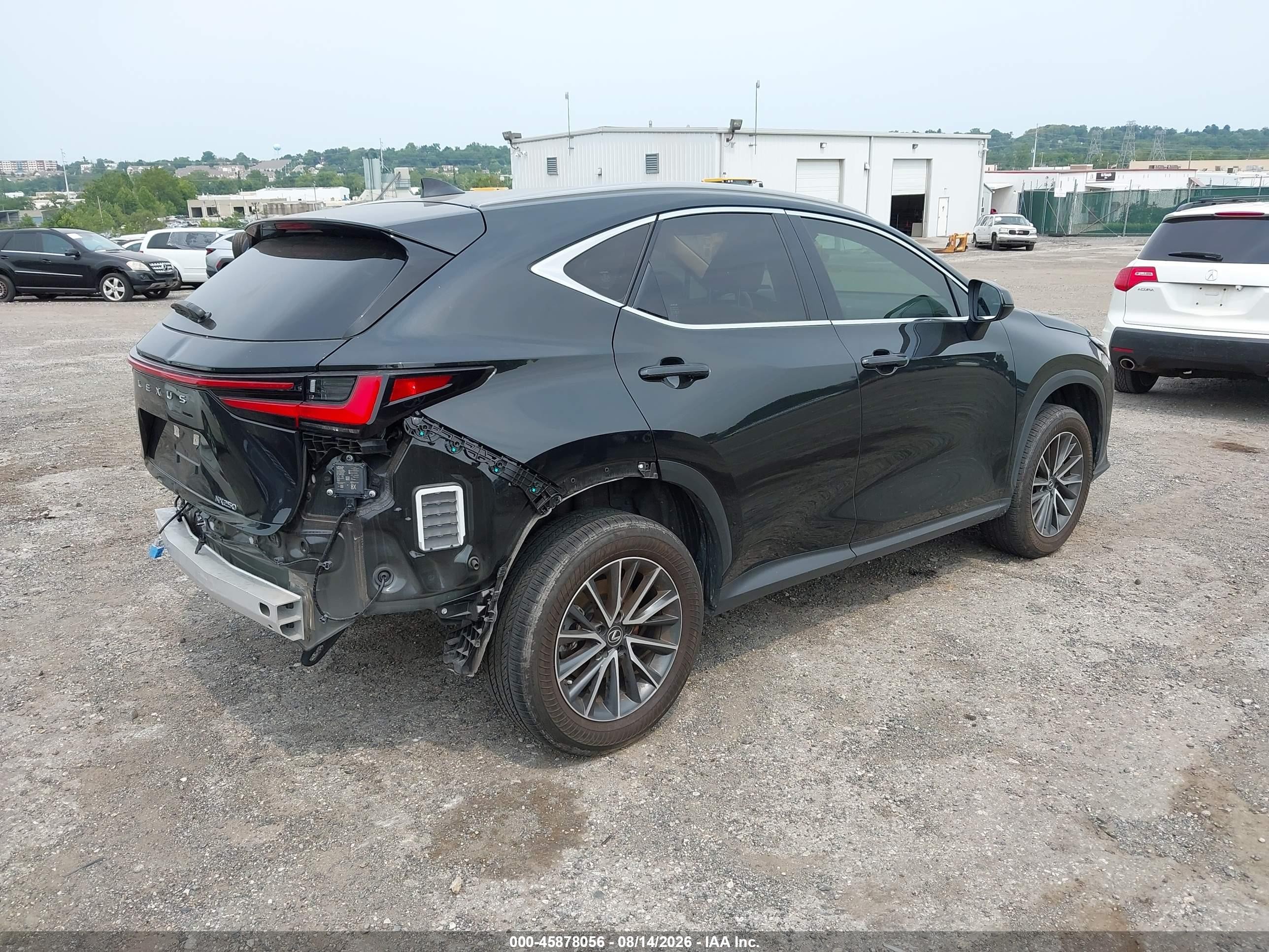 2023 Lexus Nx VIN JTJGDCAZ3P5011585 IAAI salvage auction — Rear End, Wait Title, sold $16,000 on 2026-09-20 (photo 4)