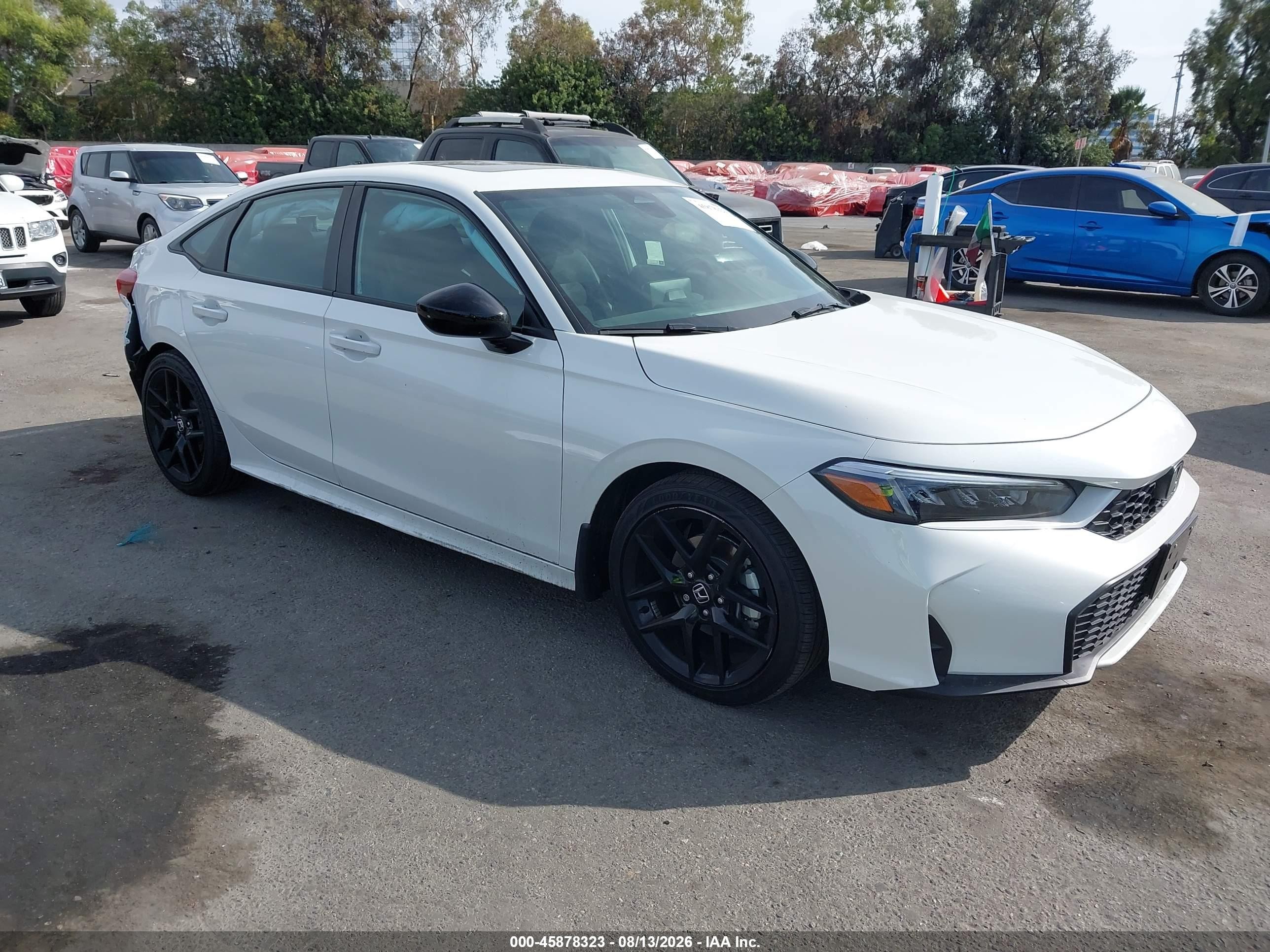 2025 Honda Civic Hybrid VIN 2HGFE4F86SH345324 — IAAI salvage auction photo