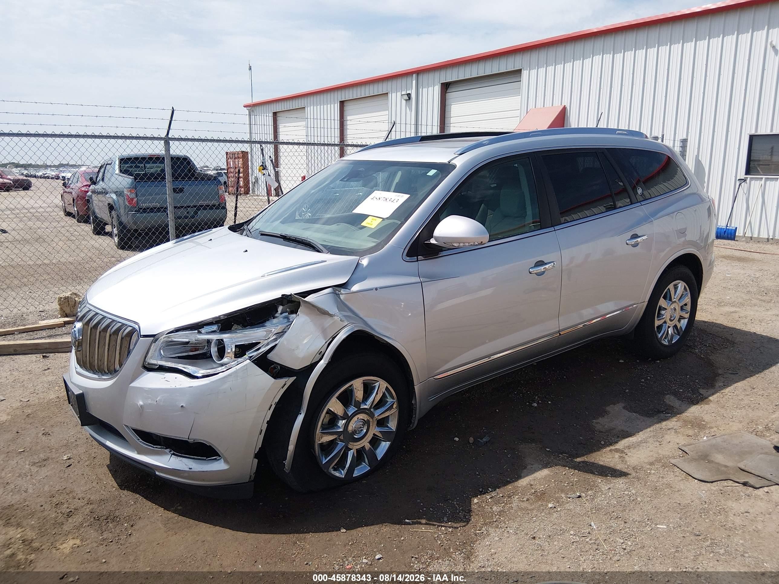2014 Buick Enclave VIN 5GAKRCKD4EJ105014 IAAI salvage auction — Unknown, Salvage (Kansas), sold $1,050 on 2026-09-07 (photo 2)