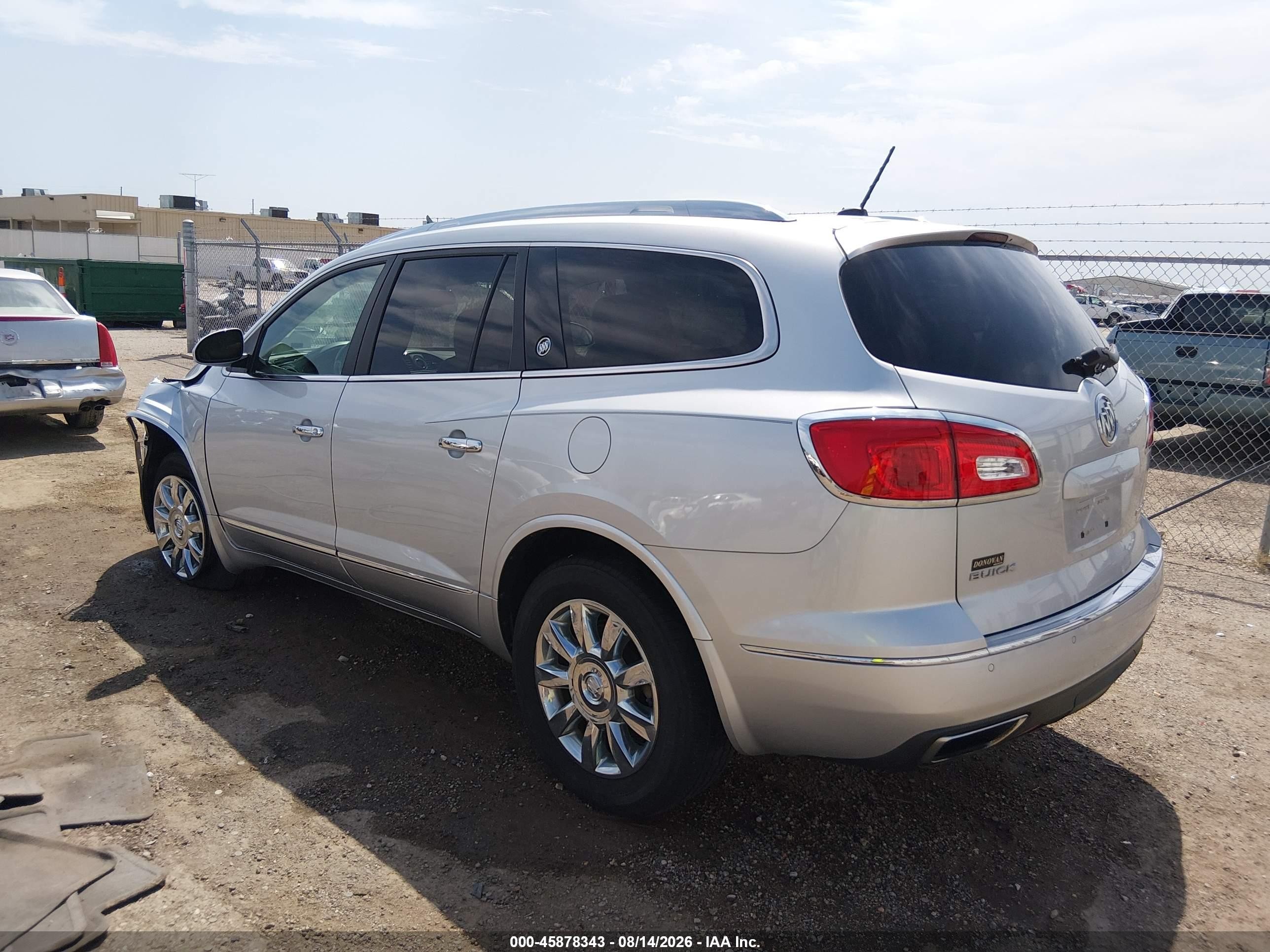 2014 Buick Enclave VIN 5GAKRCKD4EJ105014 IAAI salvage auction — Unknown, Salvage (Kansas), sold $1,050 on 2026-09-07 (photo 3)