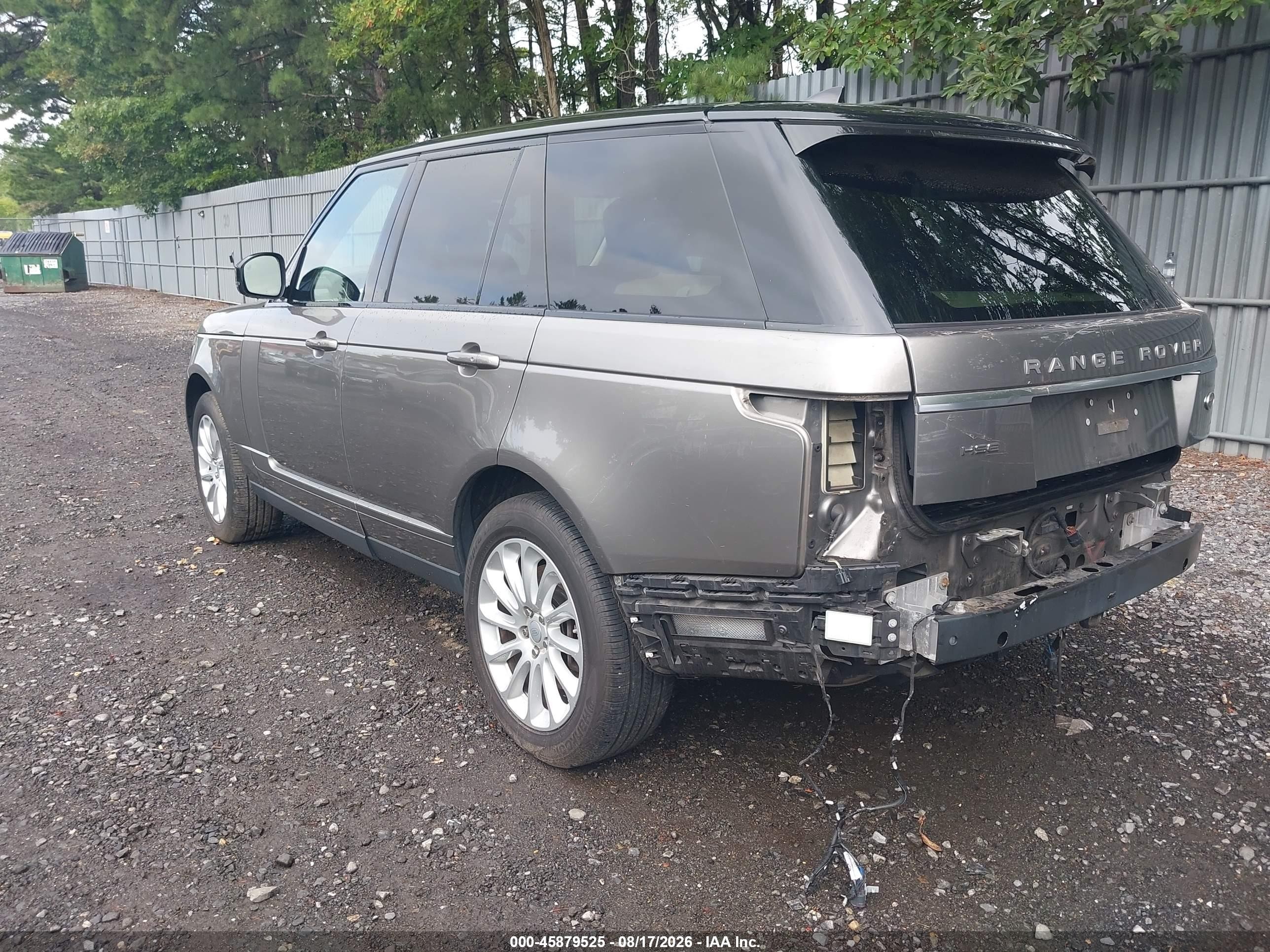 2019 Land rover RANGE ROVER VIN SALGS2SV6KA543727 IAAI salvage auction — Front & Rear, Mv-907A (New York), sold $12,600 on 2026-09-12 (photo 3)