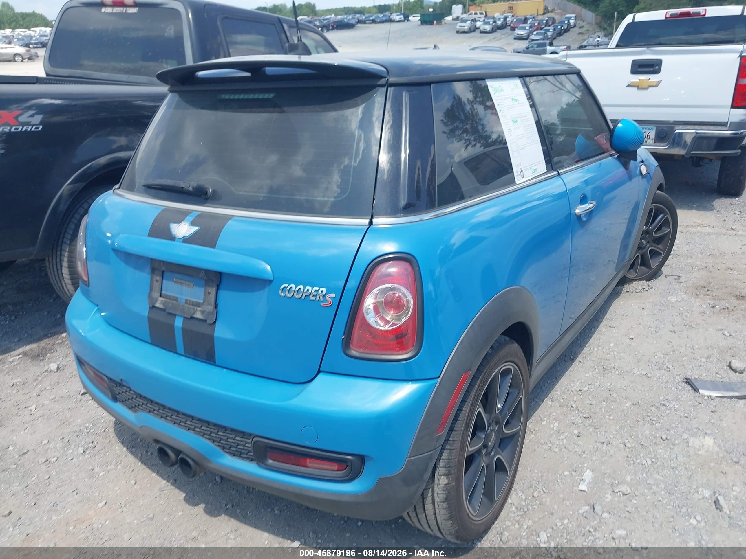 2012 Mini Cooper VIN WMWSV3C51CT387628 IAAI salvage auction — Front End, Salvage (Georgia), sold $700 on 2026-09-12 (photo 4)
