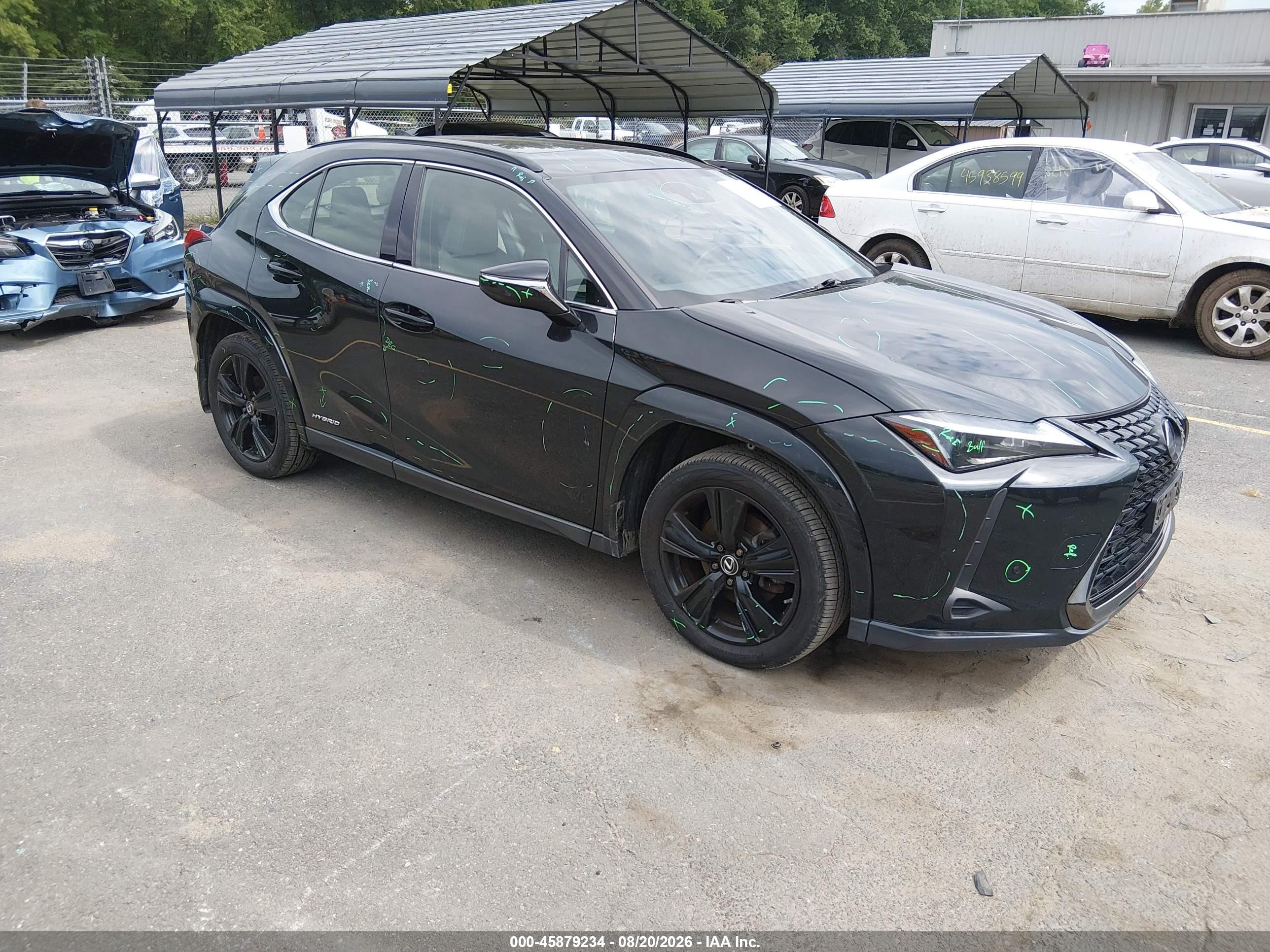 2021 Lexus UX 250h VIN JTHP9JBH3M2045634 — IAAI salvage auction photo