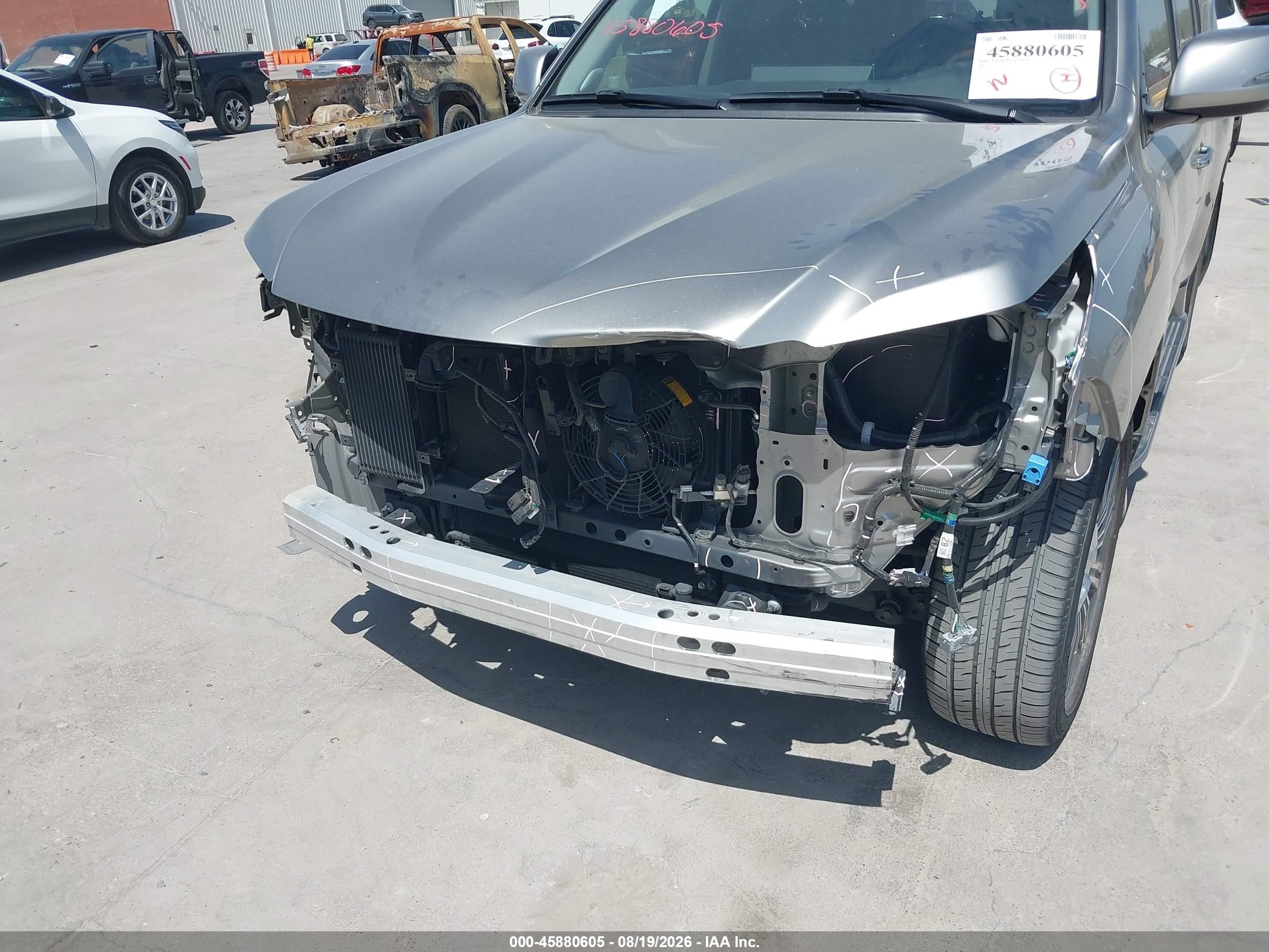 2016 Lexus LX 570 VIN JTJHY7AX7G4201622 IAAI salvage auction — Front End, Salvage (Texas), sold $31,375 on 2026-09-09 (photo 6)