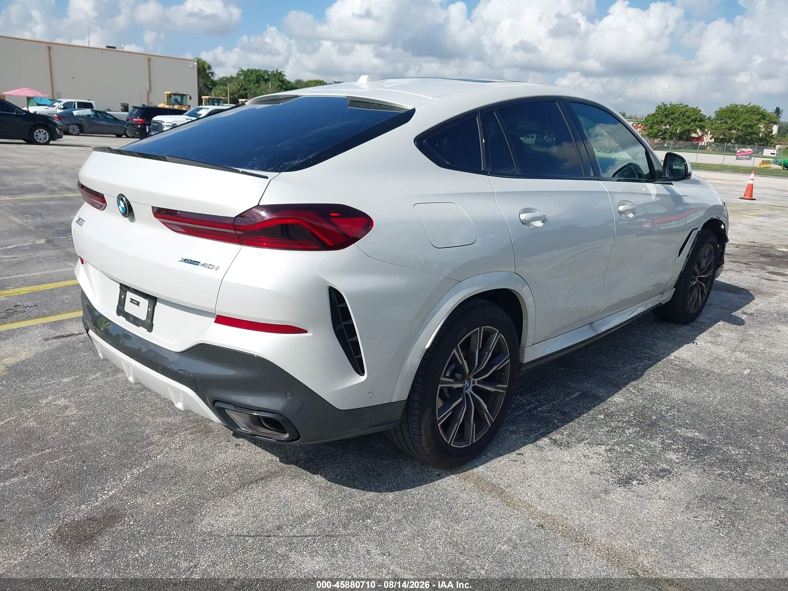 2026 BMW X6 VIN 5UX33EX08T9390531 IAAI salvage auction — Side, Clear (Tennessee), sold $47,000 on 2026-08-23 (photo 4)
