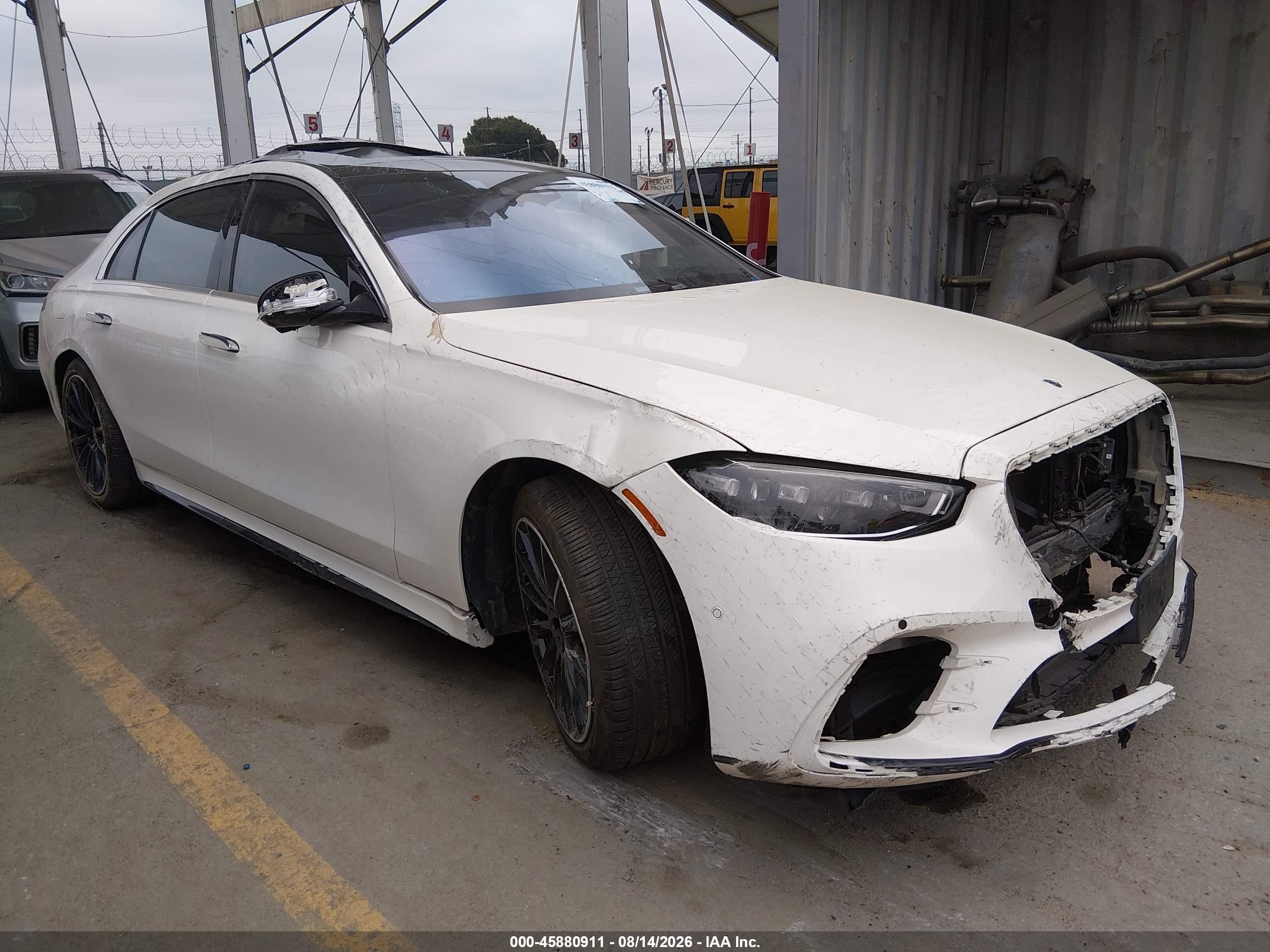 2022 Mercedes-Benz S-Class VIN W1K6G7GB5NA154474 — IAAI salvage auction photo