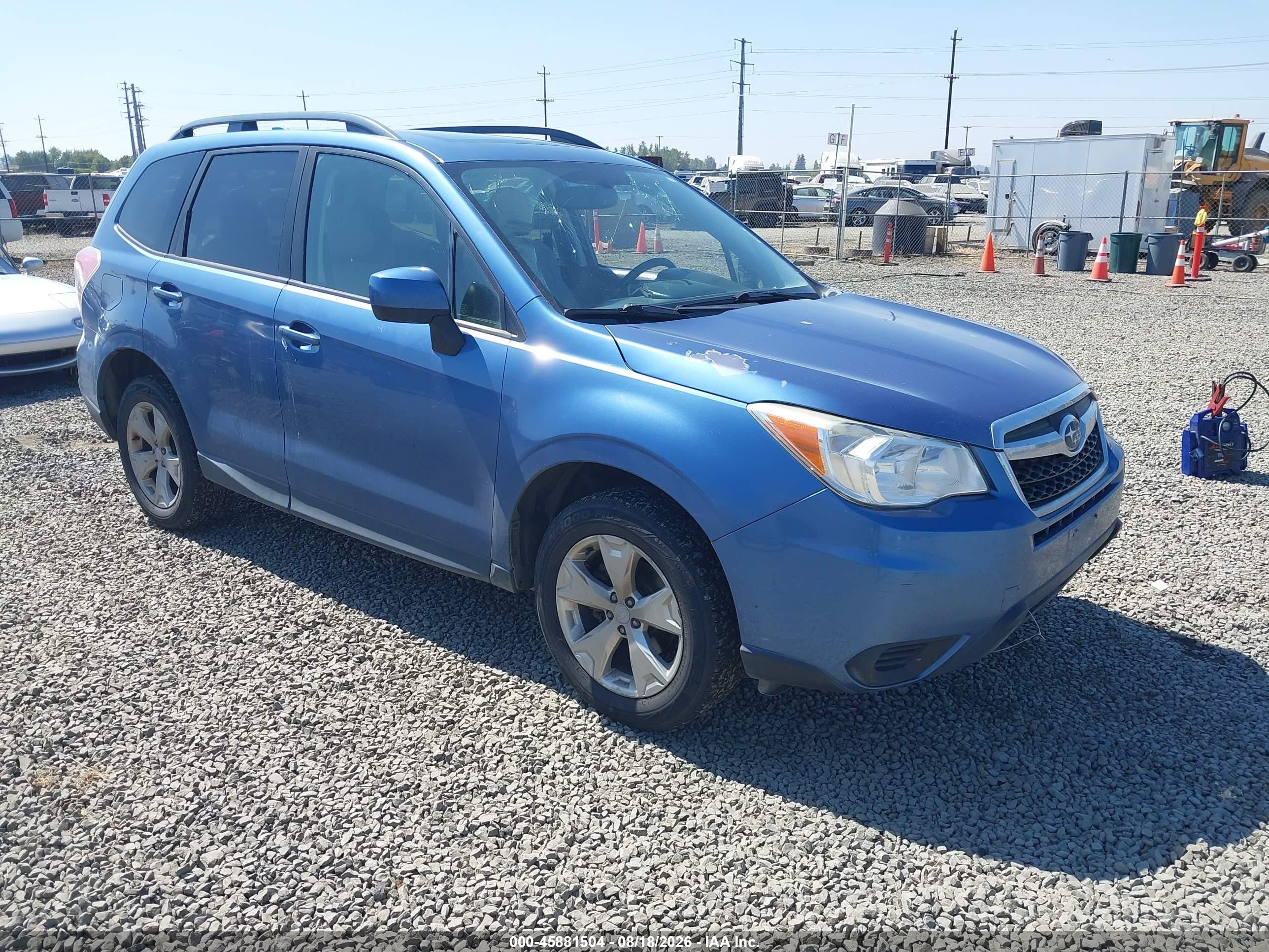 2016 Subaru Forester VIN JF2SJADC2GH521587 IAAI salvage auction — Normal Wear, Peddle Clear Public-Restricted (Oregon), sold $2,500 on 2026-09-10 (photo 1)