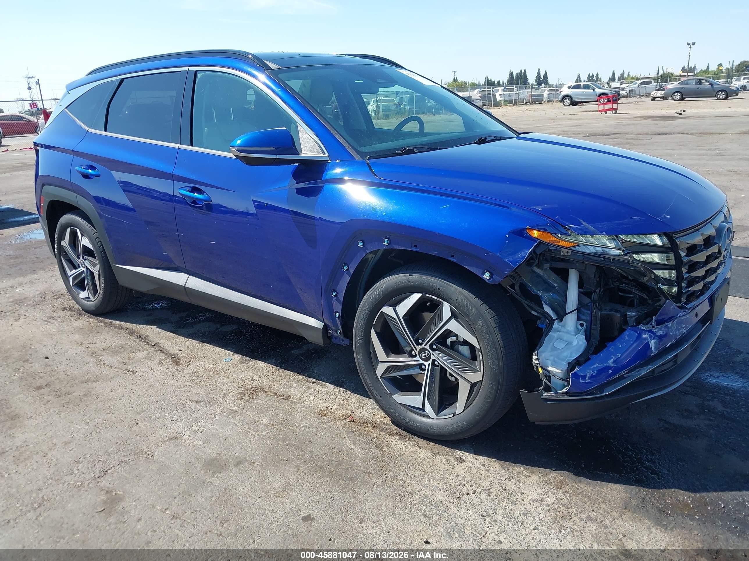 2022 Hyundai Tucson VIN 5NMJE3AE4NH046276 — IAAI salvage auction photo