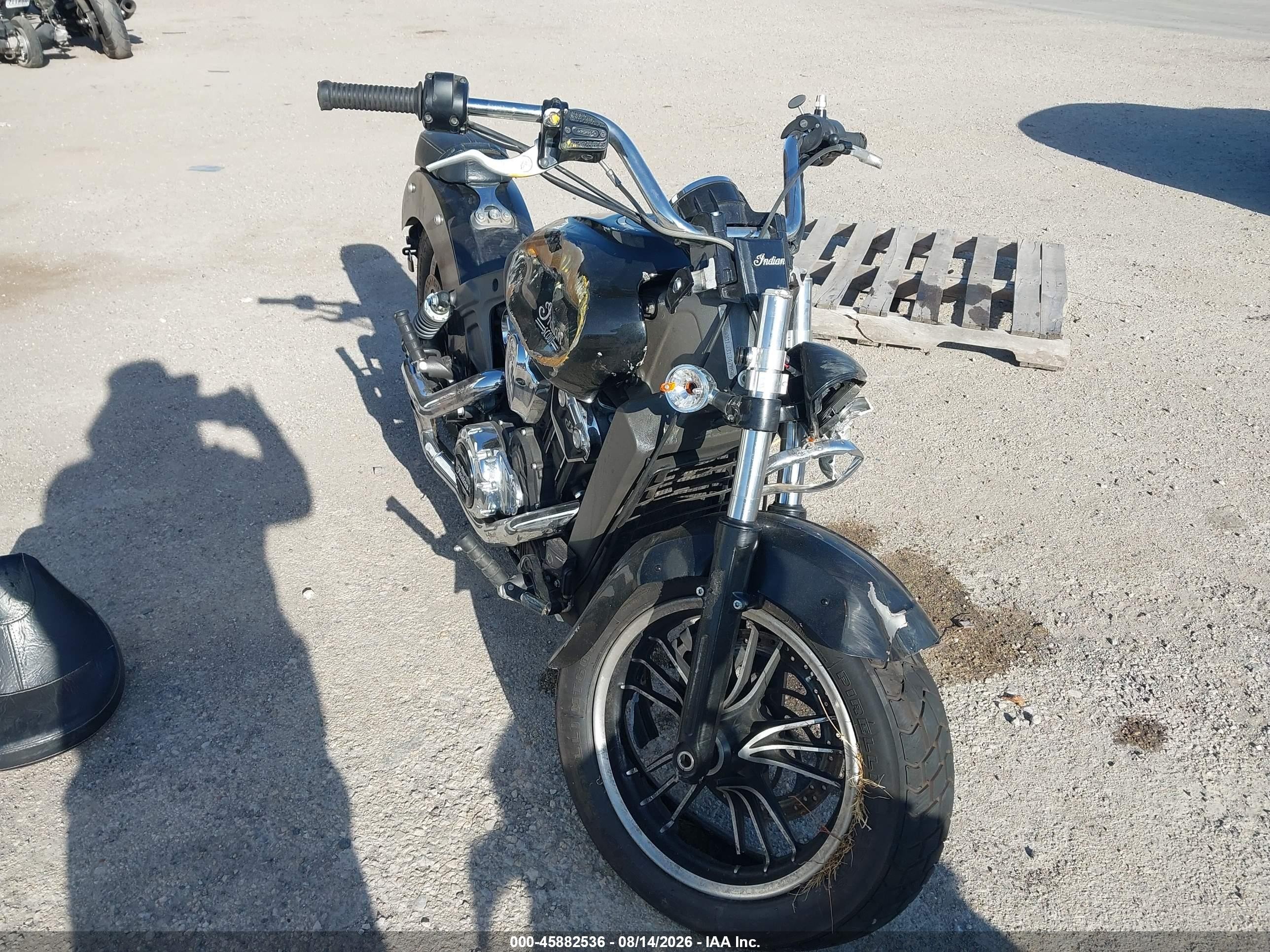 2018 Indian Motorcycle Co. SCOUT VIN 56KMSB001J3134789 IAAI salvage auction — All Over, Original (Texas), sold $675 on 2026-09-12 (photo 1)