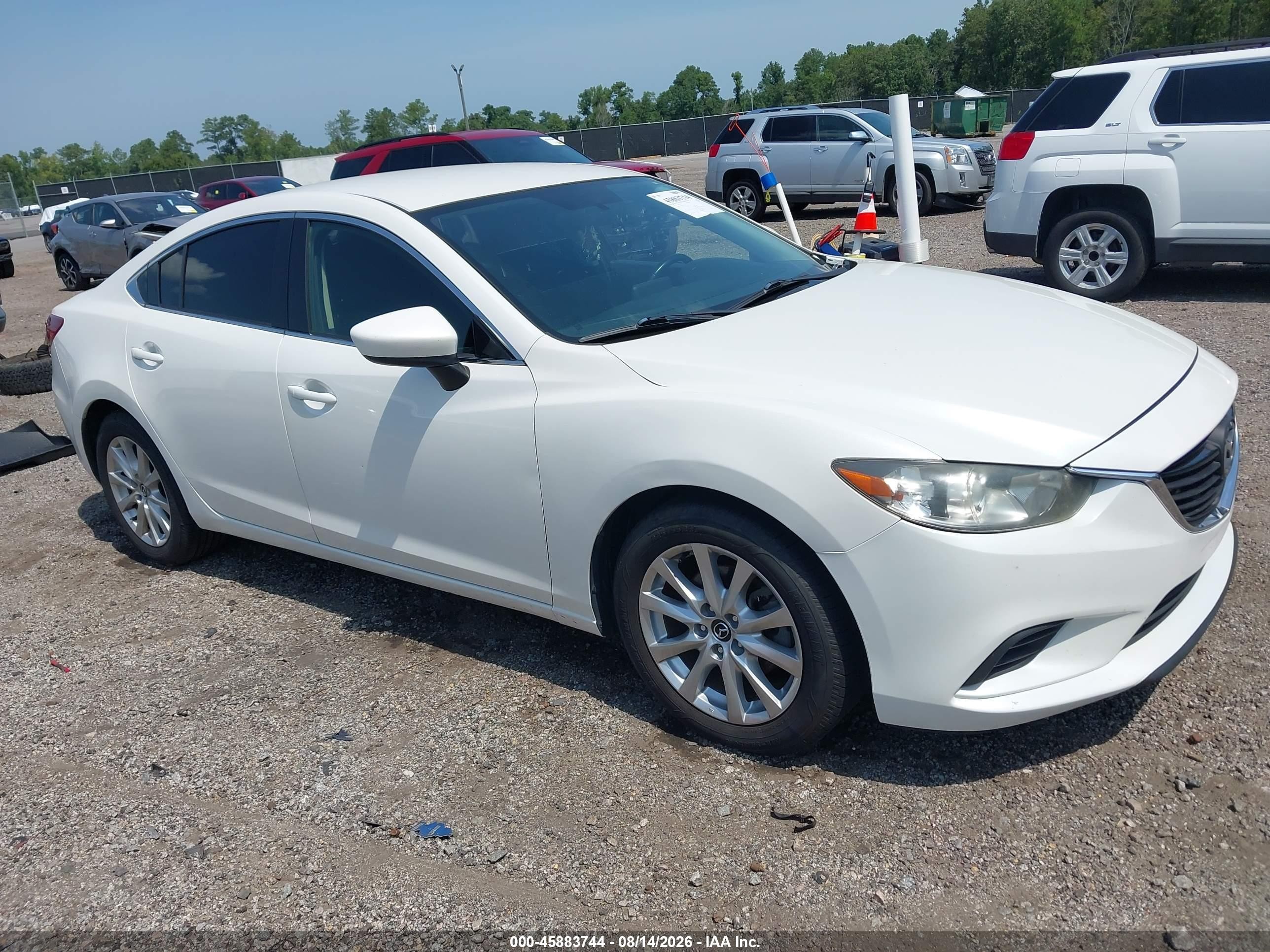 2016 Mazda 6 VIN JM1GJ1U58G1407267 IAAI salvage auction — Side, Salvage (South Carolina), sold $1,150 on 2026-09-09 (photo 1)