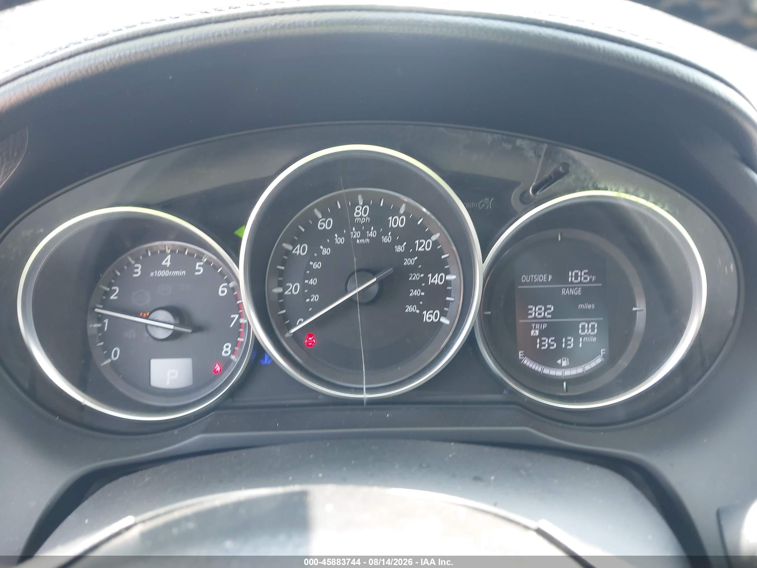 2016 Mazda 6 VIN JM1GJ1U58G1407267 IAAI salvage auction — Side, Salvage (South Carolina), sold $1,150 on 2026-09-09 (photo 7)