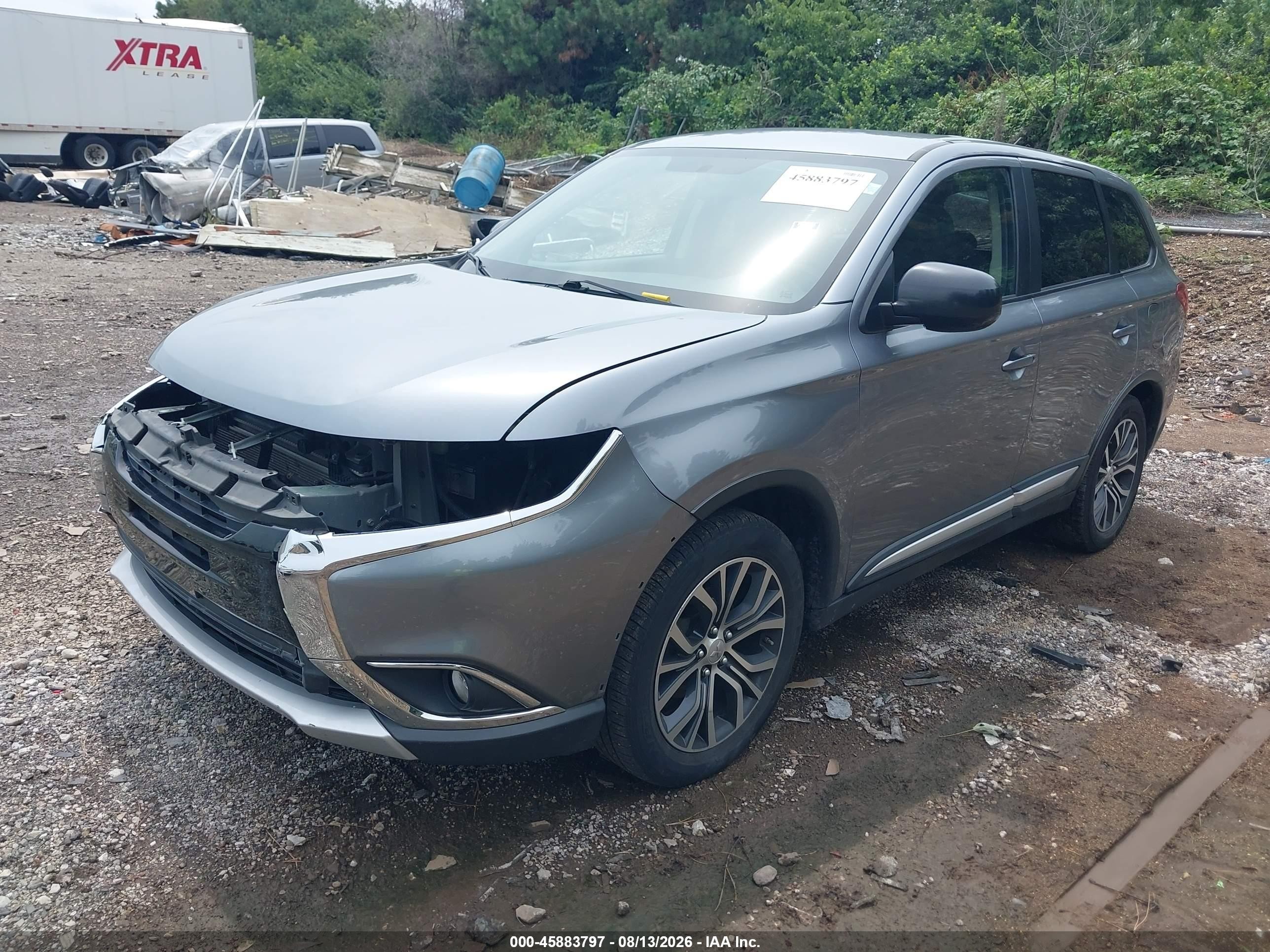 2016 Mitsubishi Outlander VIN JA4AD2A37GZ020372 IAAI salvage auction — Front End, Clear (Indiana), sold $2,250 on 2026-09-09 (photo 2)
