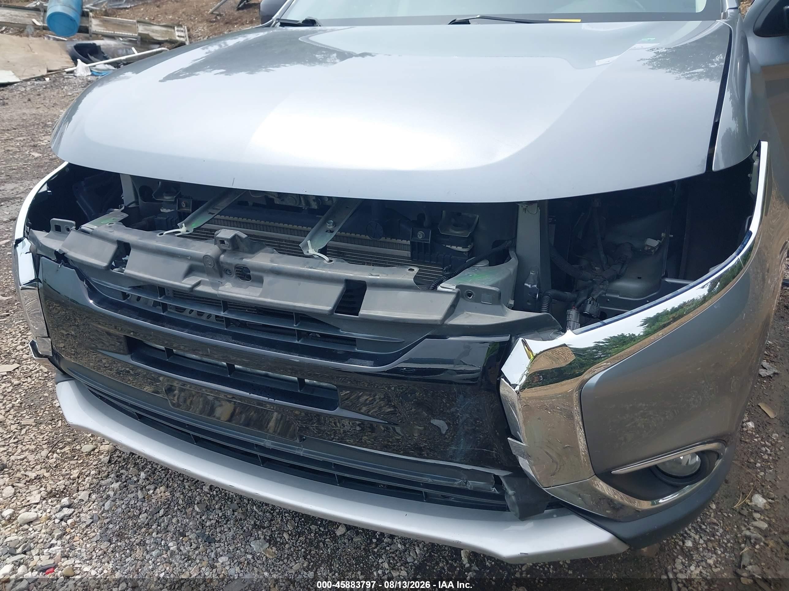 2016 Mitsubishi Outlander VIN JA4AD2A37GZ020372 IAAI salvage auction — Front End, Clear (Indiana), sold $2,250 on 2026-09-09 (photo 6)