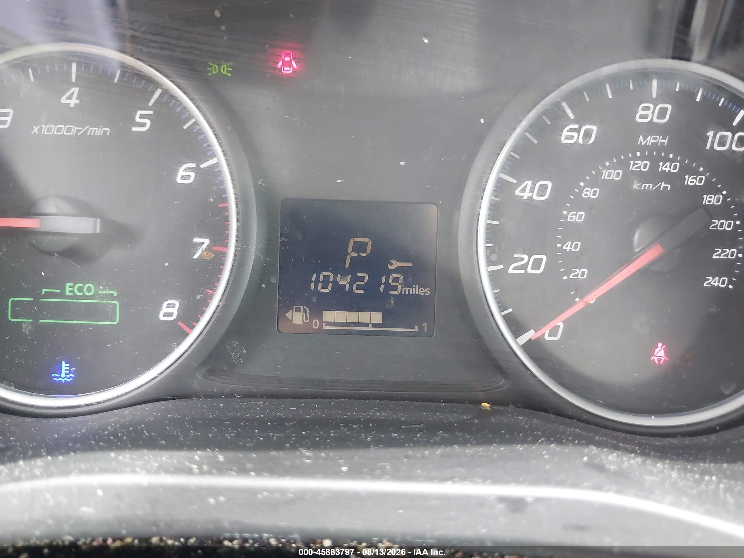 2016 Mitsubishi Outlander VIN JA4AD2A37GZ020372 IAAI salvage auction — Front End, Clear (Indiana), sold $2,250 on 2026-09-09 (photo 7)
