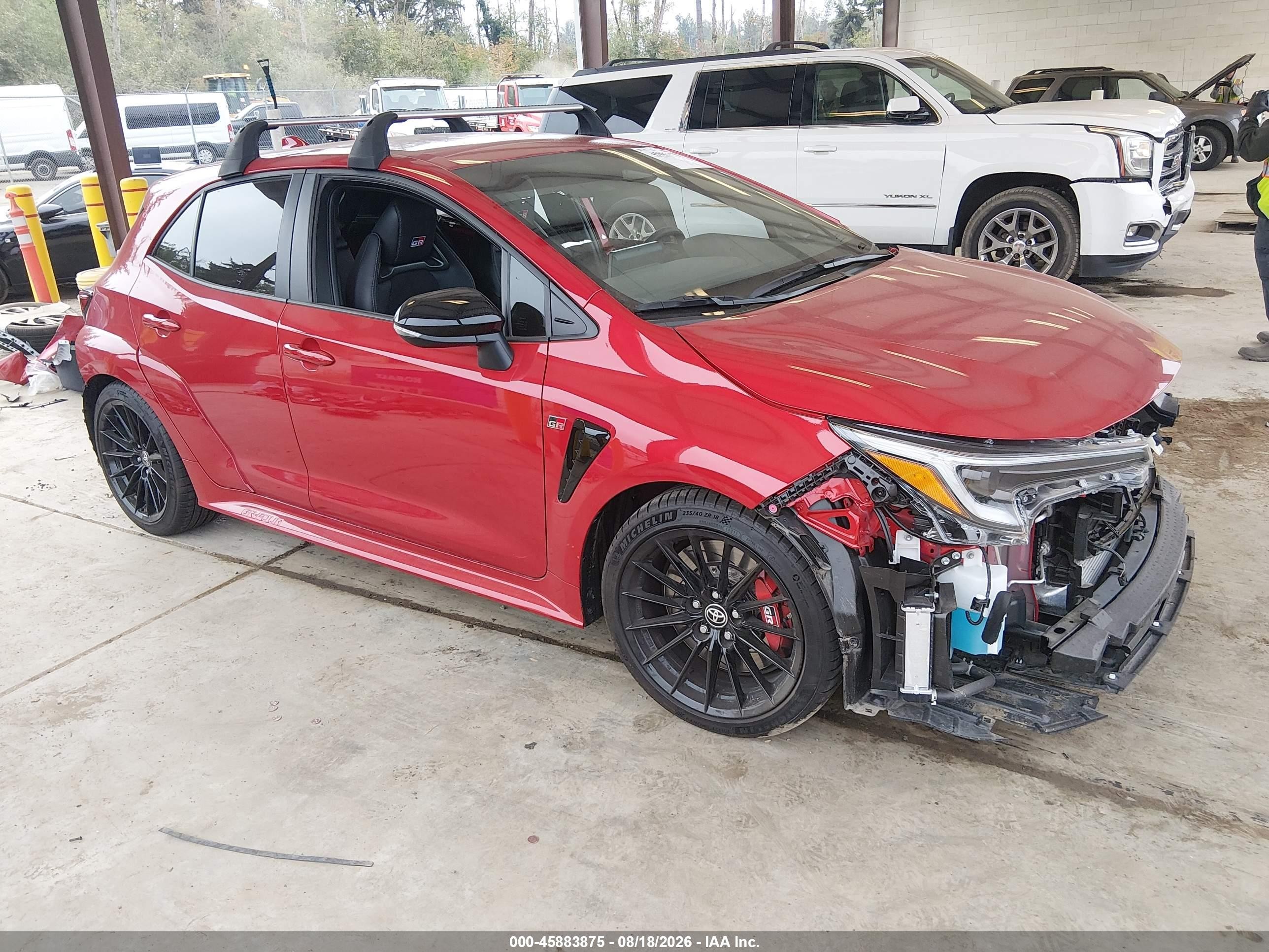 2025 Toyota GR Corolla VIN JTNABAAE1SA017249 — IAAI salvage auction photo