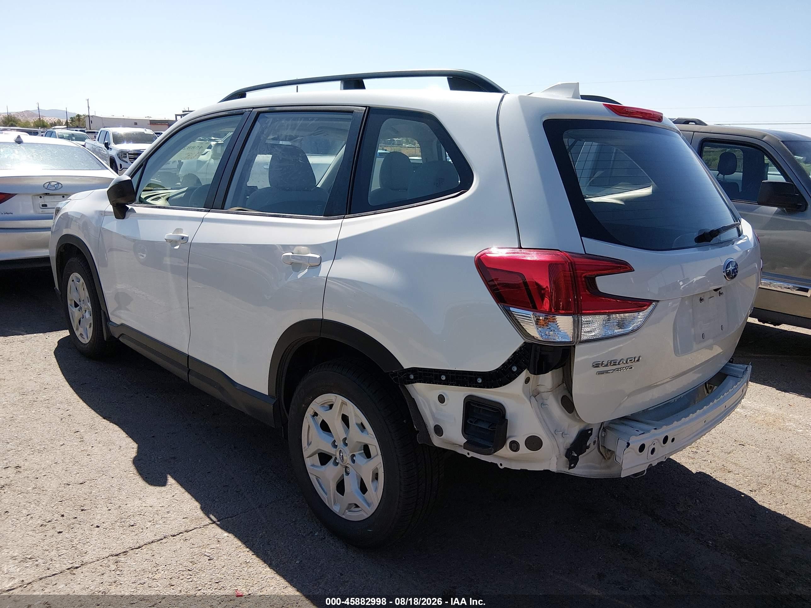 2020 Subaru Forester VIN JF2SKADC5LH478631 IAAI salvage auction — Rear End, Original (Texas), sold $7,100 on 2026-09-14 (photo 3)
