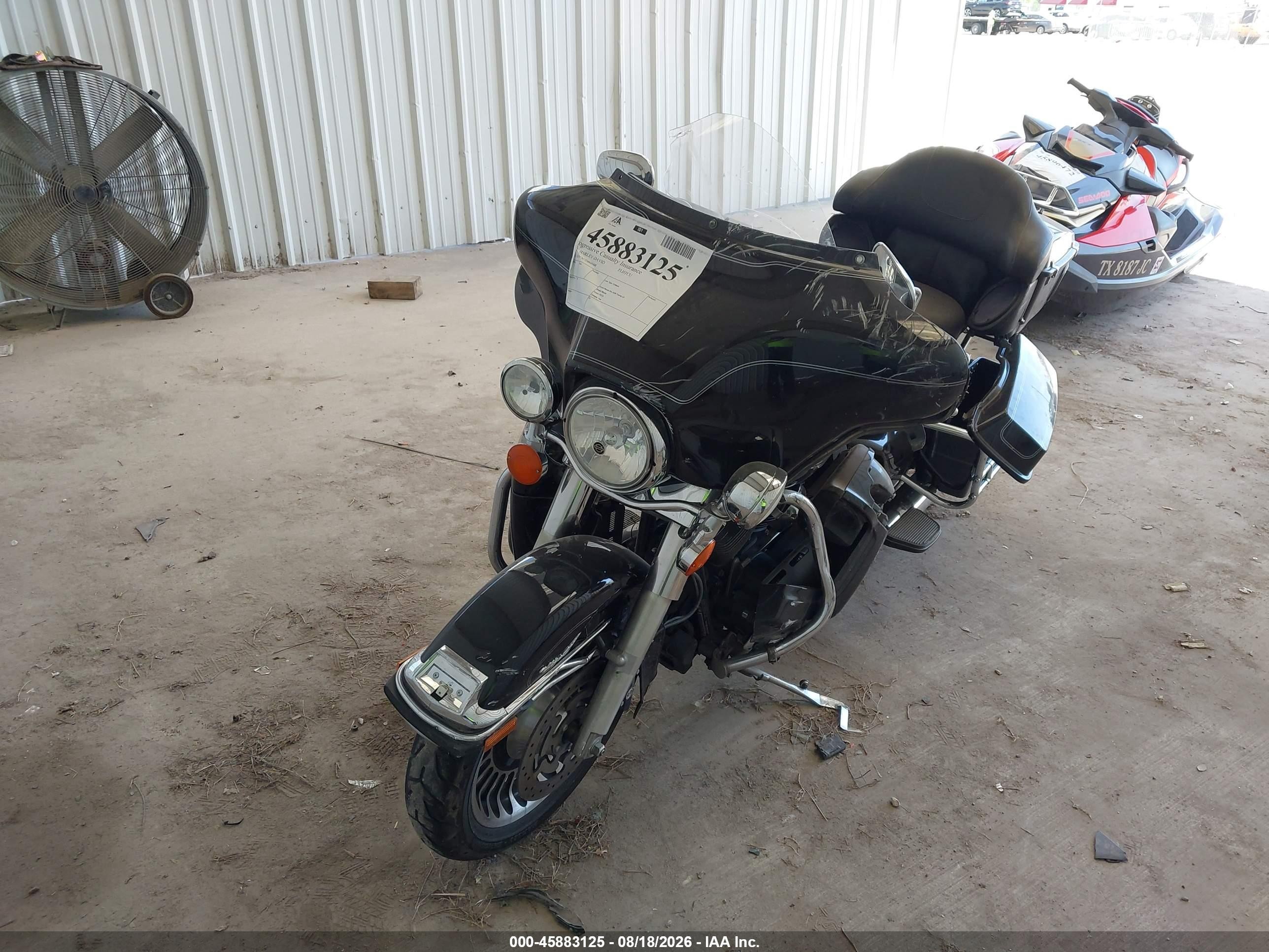 2013 Harley-davidson Electra glide VIN 1HD1FCM12DB645488 IAAI salvage auction — Front End, Salvage (Texas), sold $2,150 on 2026-09-18 (photo 2)