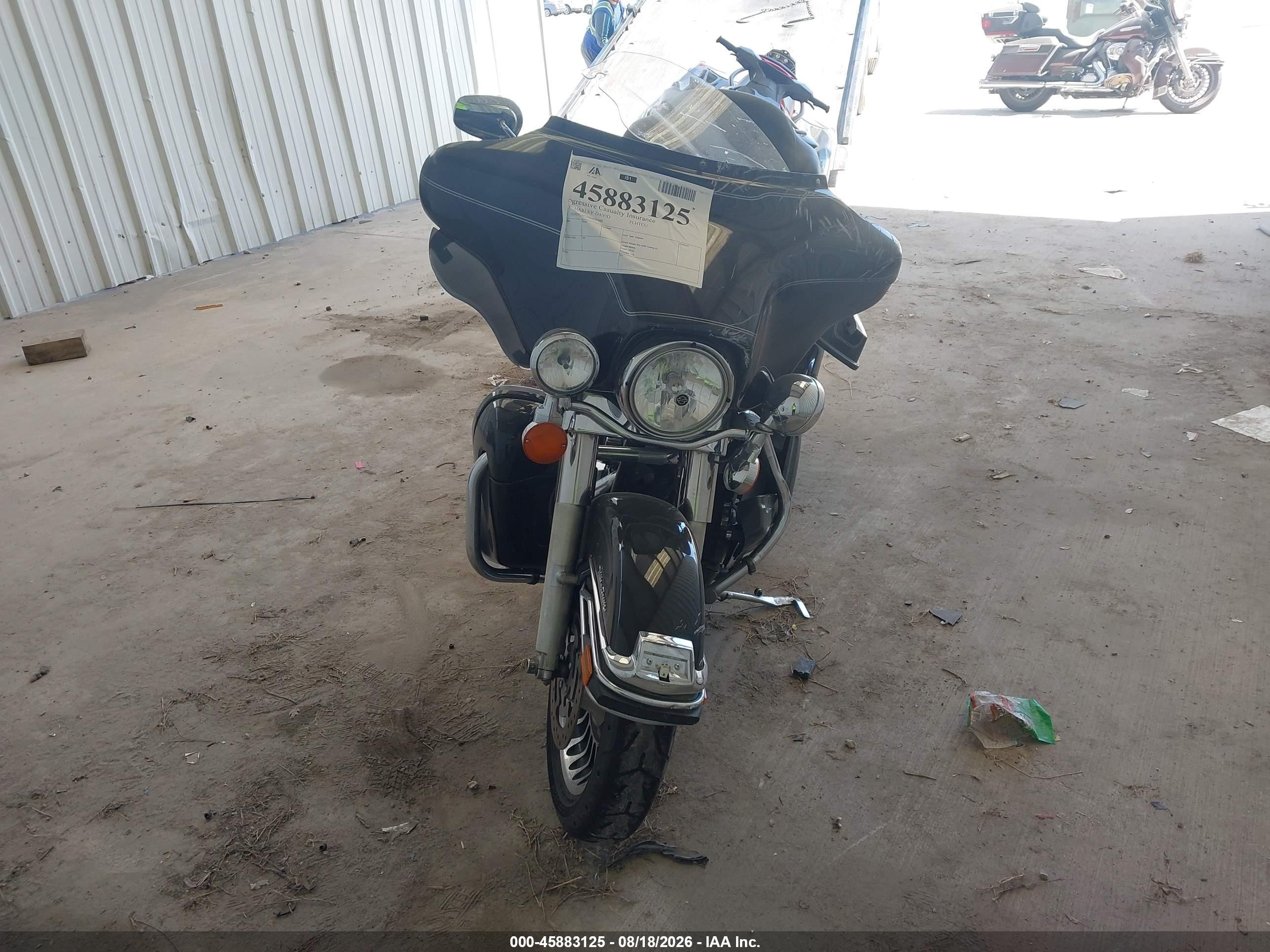 2013 Harley-davidson Electra glide VIN 1HD1FCM12DB645488 IAAI salvage auction — Front End, Salvage (Texas), sold $2,150 on 2026-09-18 (photo 5)