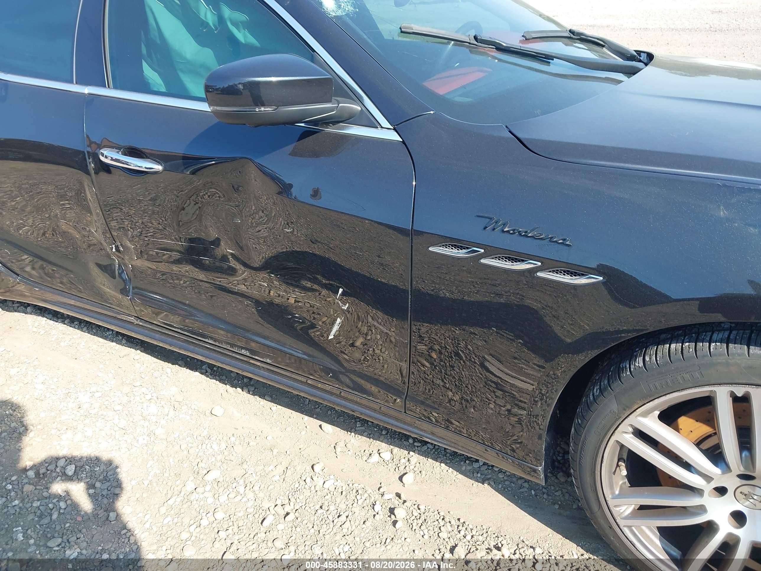 2022 Maserati Ghibli VIN ZAM57YSM4NX399862 IAAI salvage auction — Side, Mv-907A (New York), sold $7,850 on 2026-09-08 (photo 6)