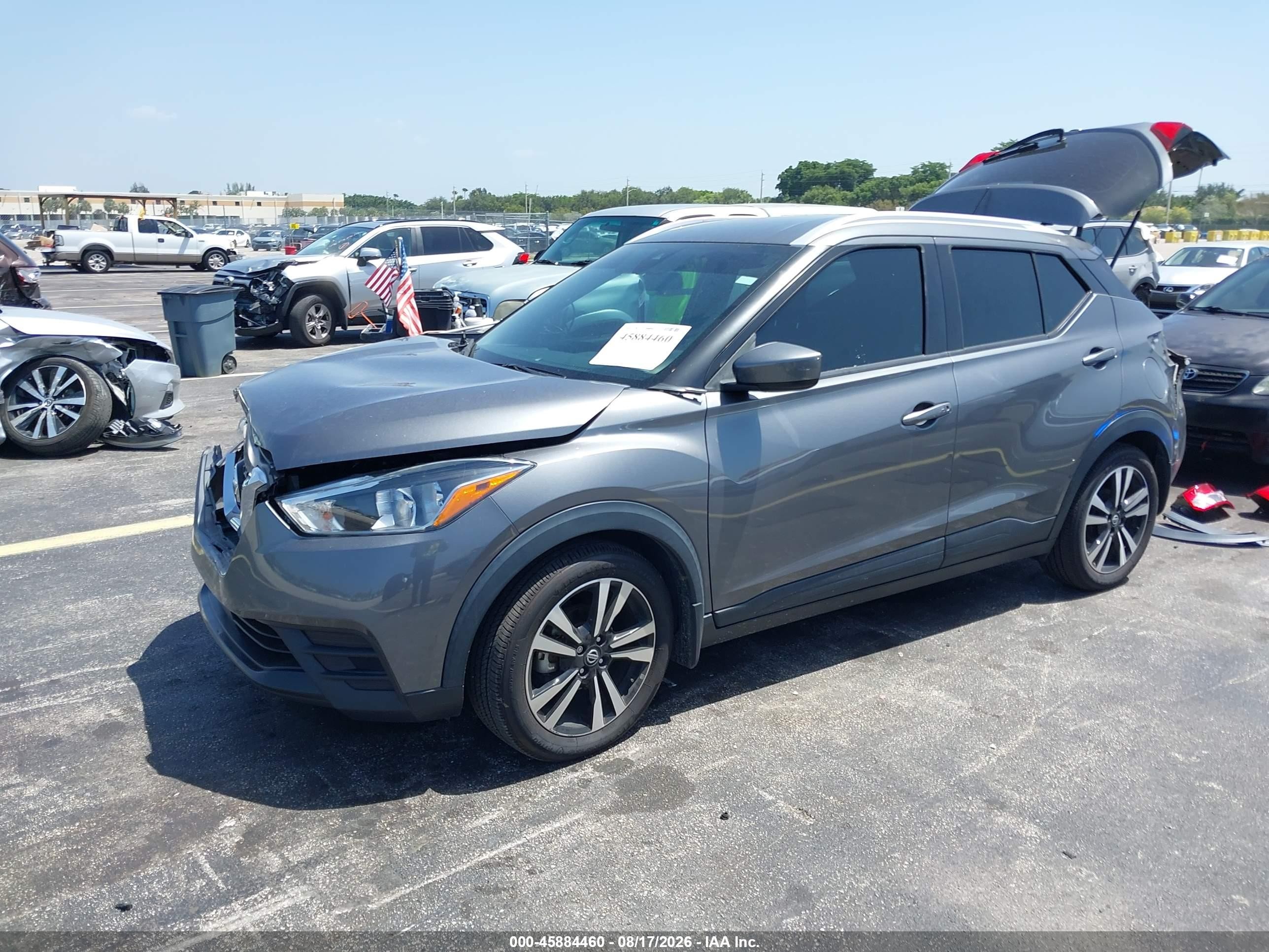 2020 Nissan Kicks VIN 3N1CP5CV6LL550990 IAAI salvage auction — Front End, Rebuildable (Florida), sold $1,500 on 2026-09-03 (photo 2)
