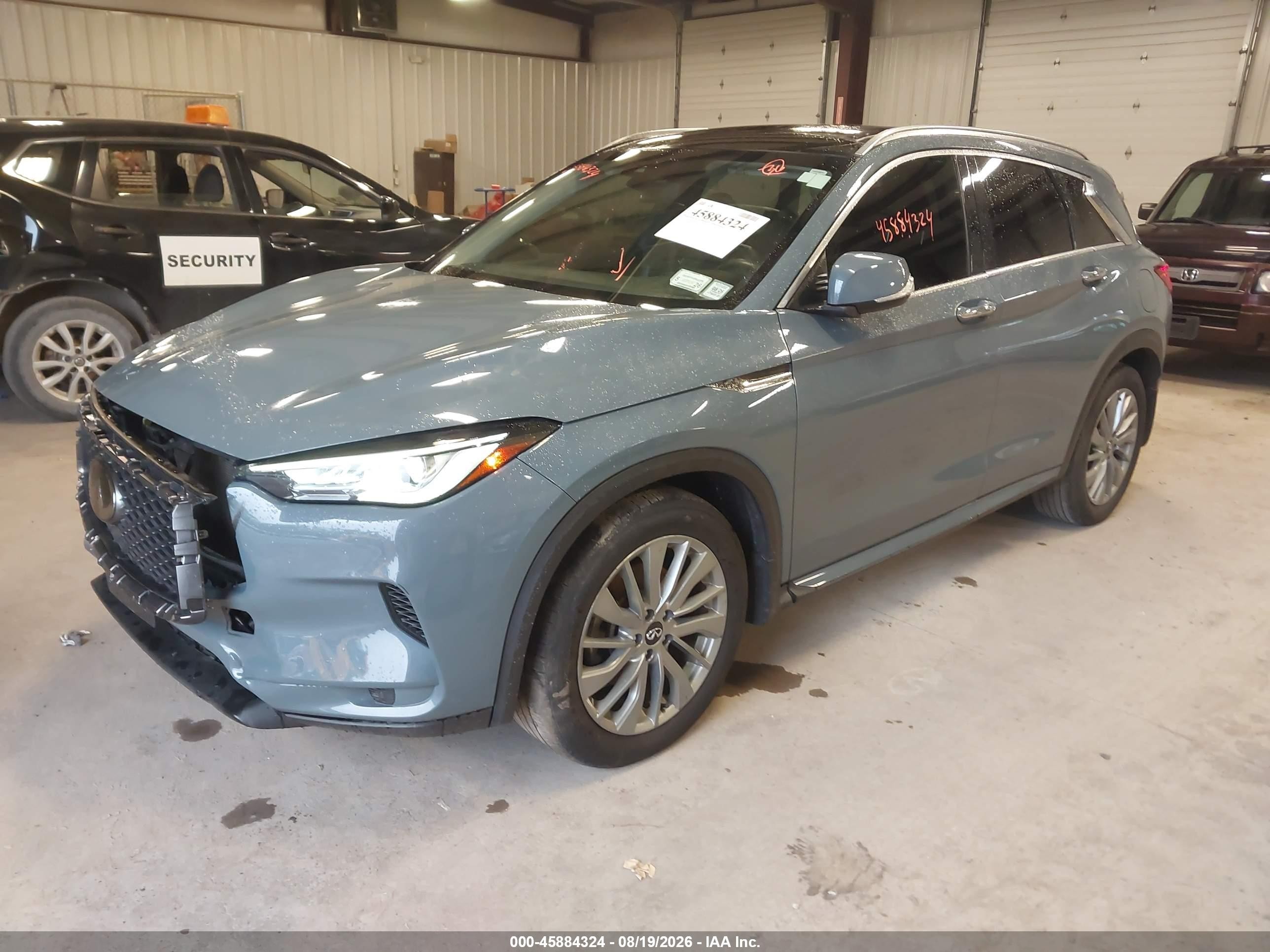 2023 Infiniti QX50 VIN 3PCAJ5BBXPF103371 IAAI salvage auction — Front End, Mv-907A (New York), sold $7,400 on 2026-09-25 (photo 2)