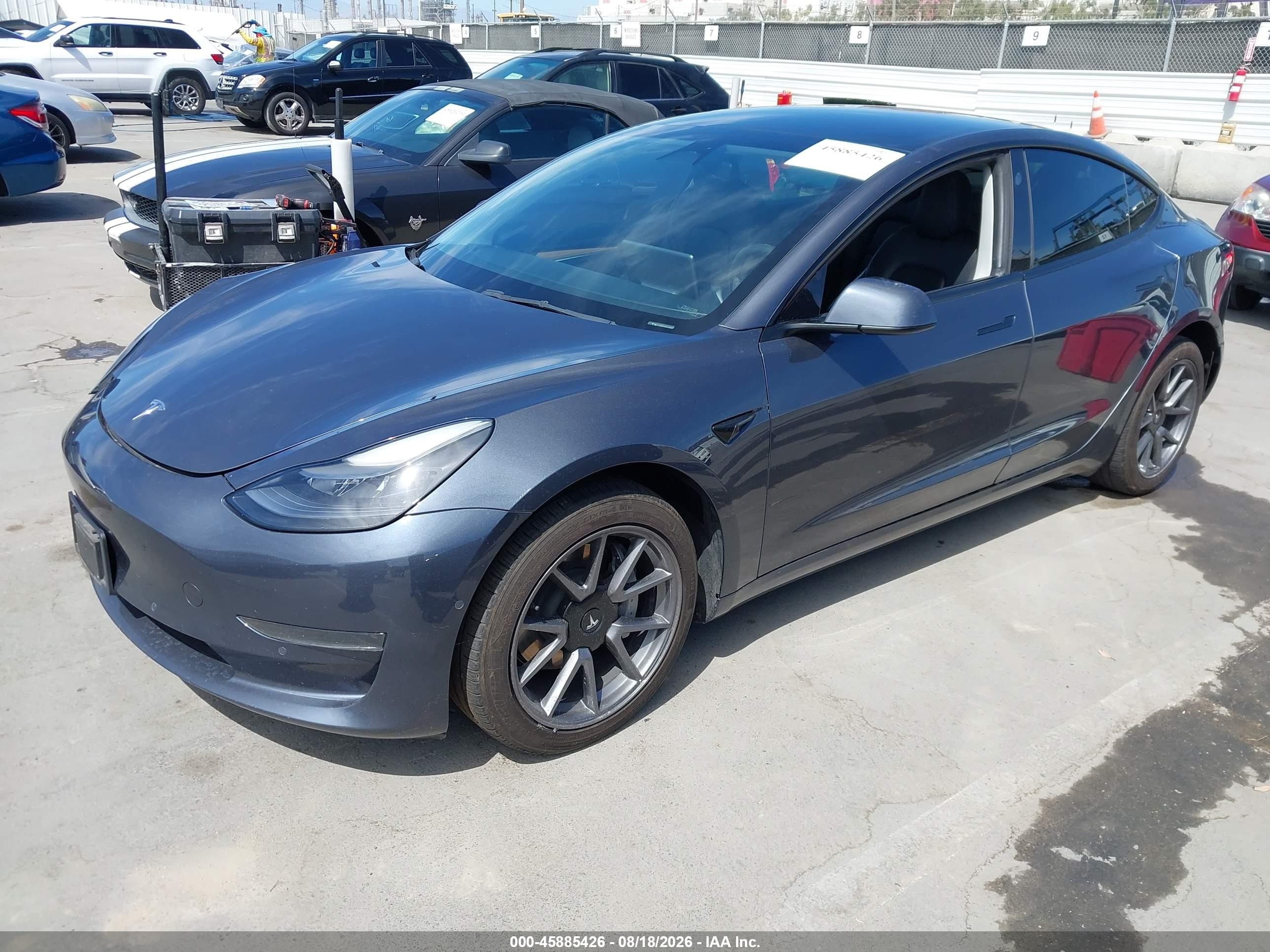 2022 Tesla Model 3 VIN 5YJ3E1EA6NF349081 IAAI salvage auction — Unknown, Clear (Arizona), sold $13,200 on 2026-09-11 (photo 2)