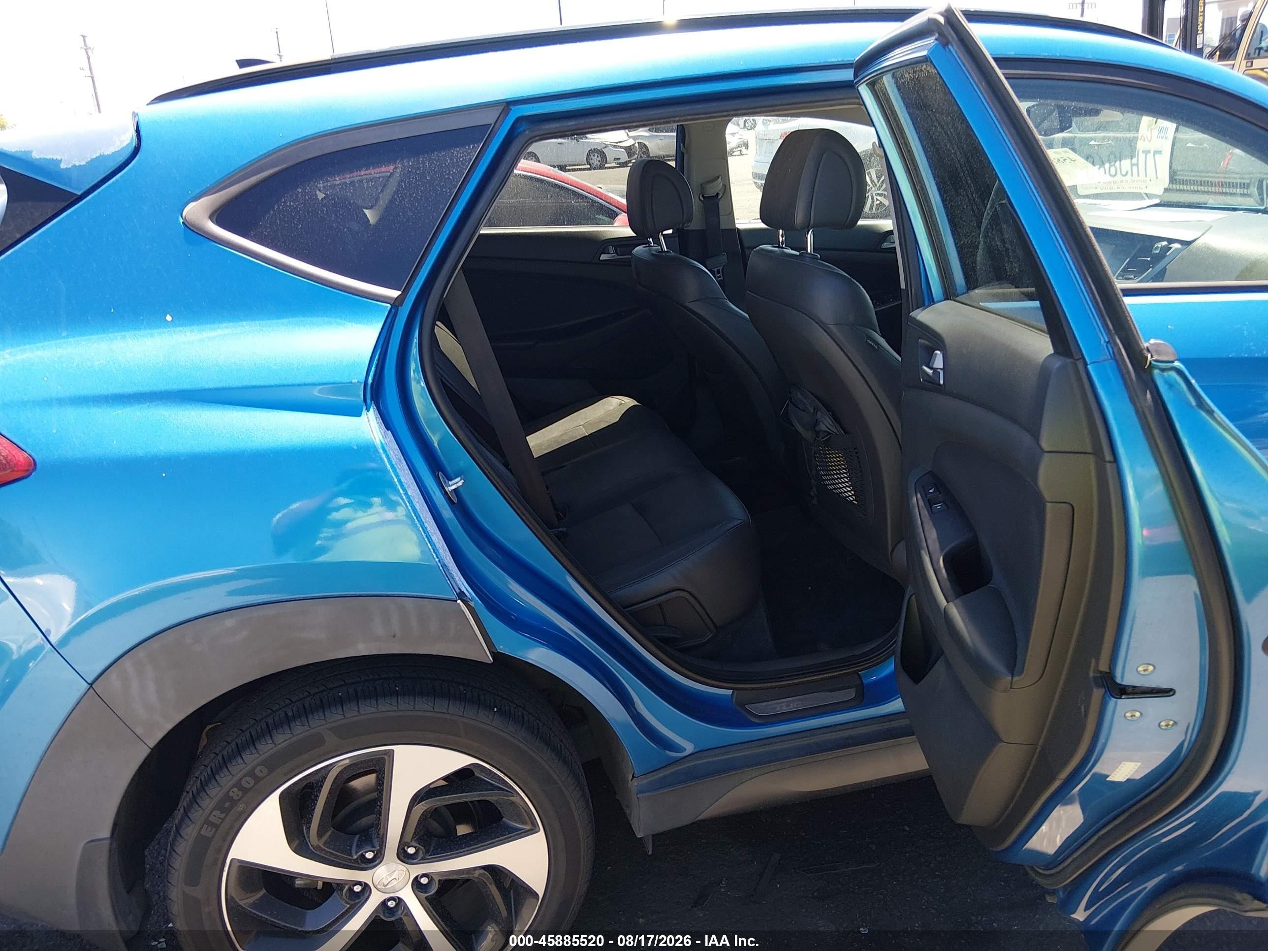 2016 Hyundai Tucson VIN KM8J33A26GU209545 IAAI salvage auction — Water/Flood, Salvage Certificate (California), sold $2,800 on 2026-09-14 (photo 8)