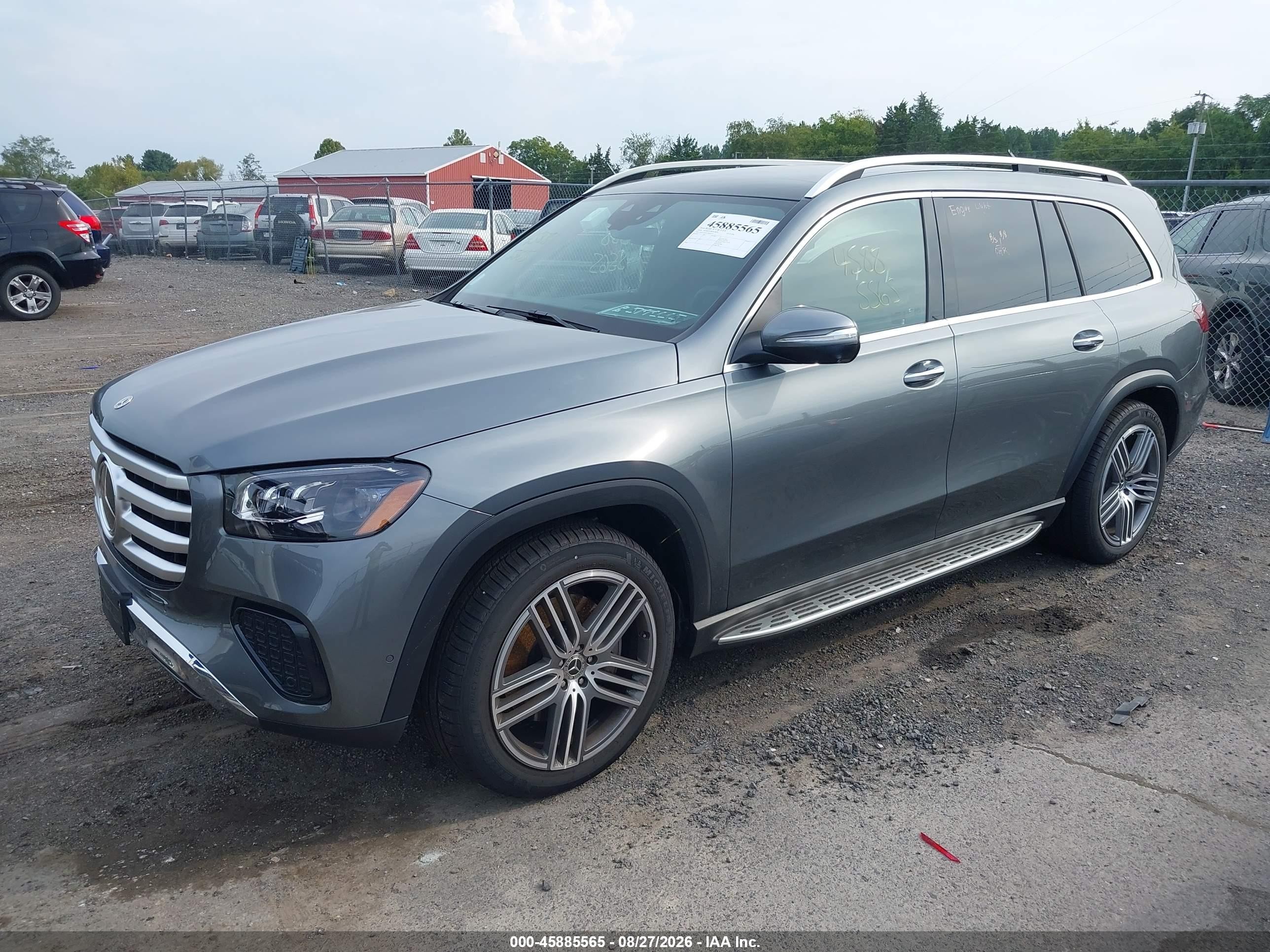 2026 Mercedes-Benz GLS-Class VIN 4JGFF5KEXTB699513 IAAI salvage auction — Storm Damage, Clear (Illinois), sold $41,500 on 2026-09-04 (photo 2)