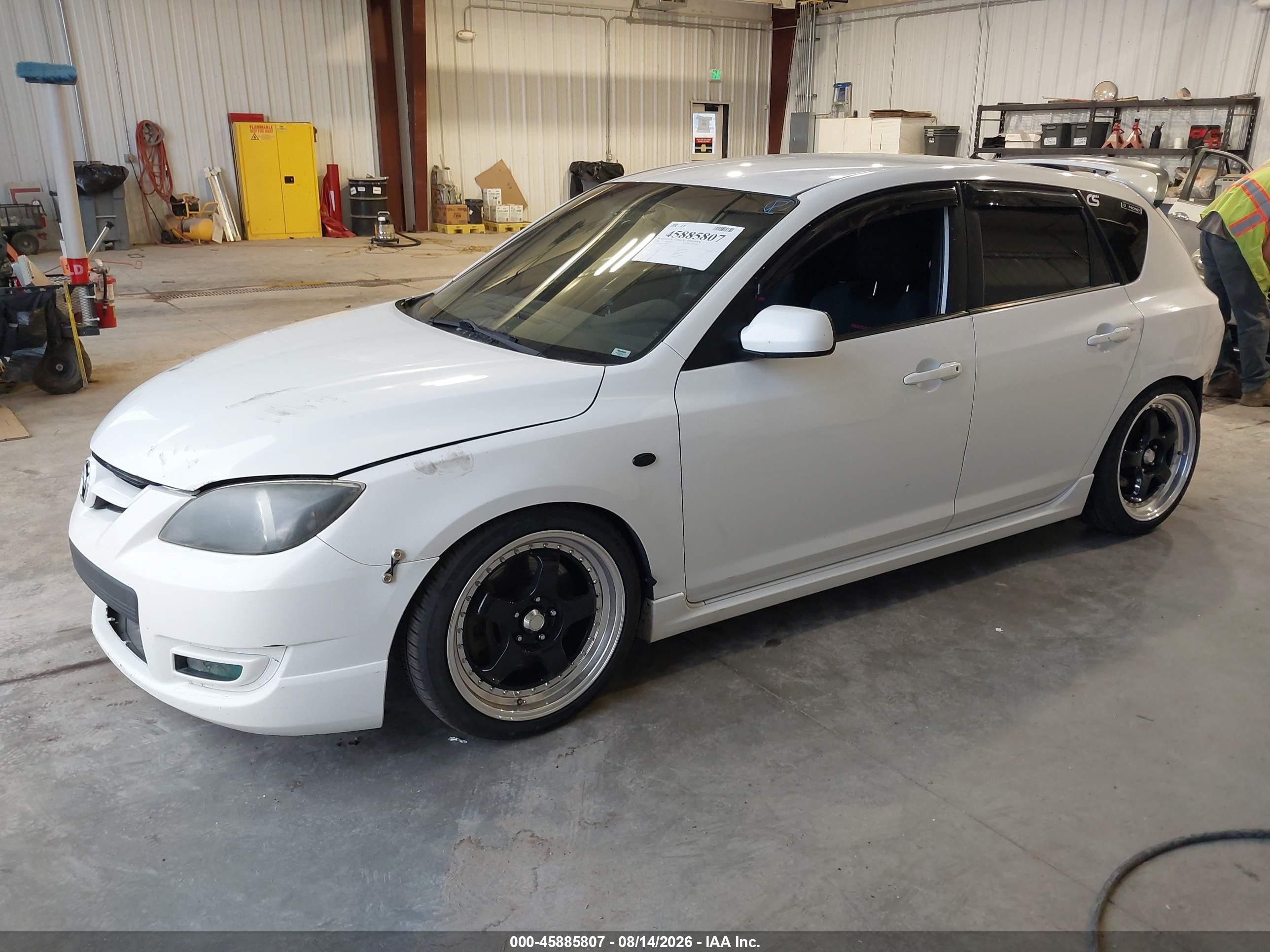 2008 Mazda 3 VIN JM1BK34L081169546 IAAI salvage auction — Rear End, Salvage (Utah), sold $675 on 2026-09-14 (photo 2)