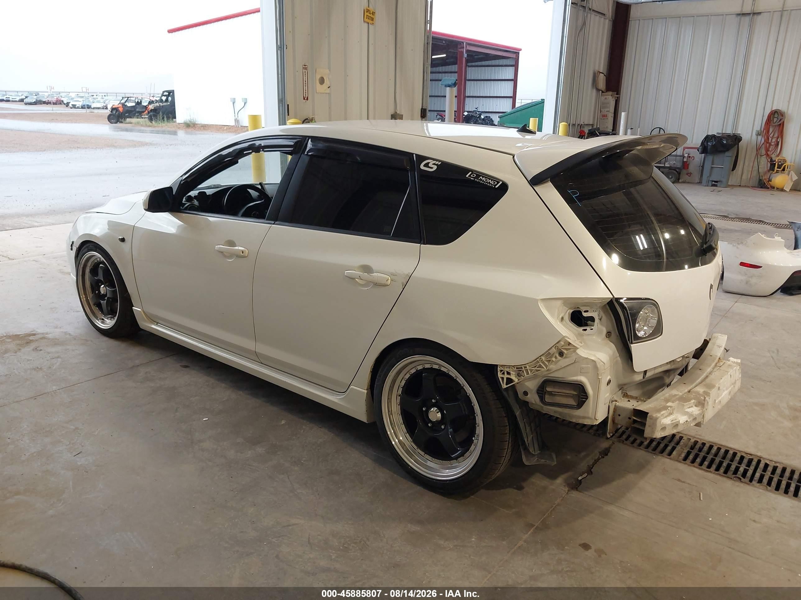 2008 Mazda 3 VIN JM1BK34L081169546 IAAI salvage auction — Rear End, Salvage (Utah), sold $675 on 2026-09-14 (photo 3)
