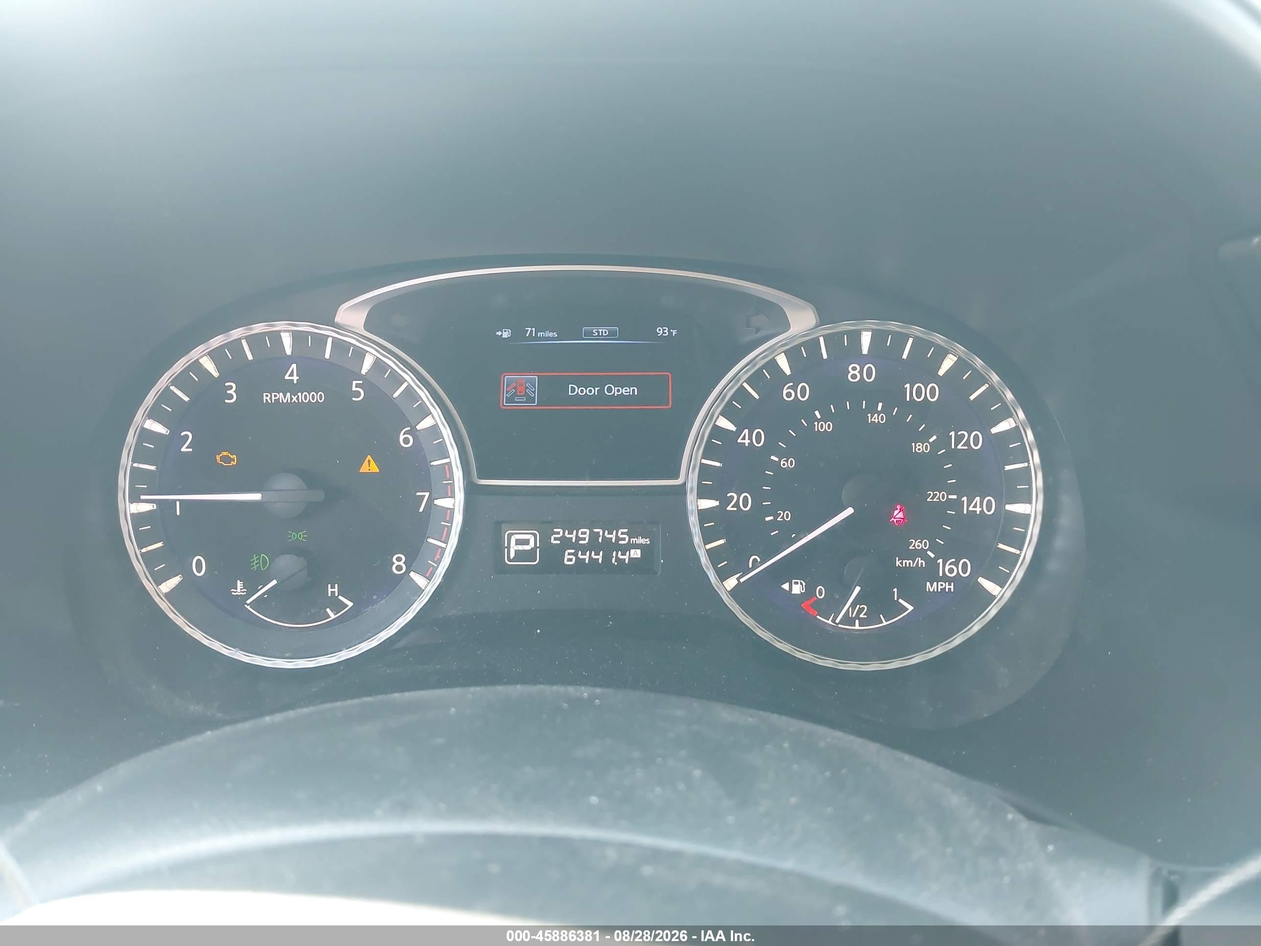 2013 Infiniti JX35 VIN 5N1AL0MN9DC349255 IAAI salvage auction — Repossession, Original (Texas), sold $550 on 2026-09-20 (photo 7)