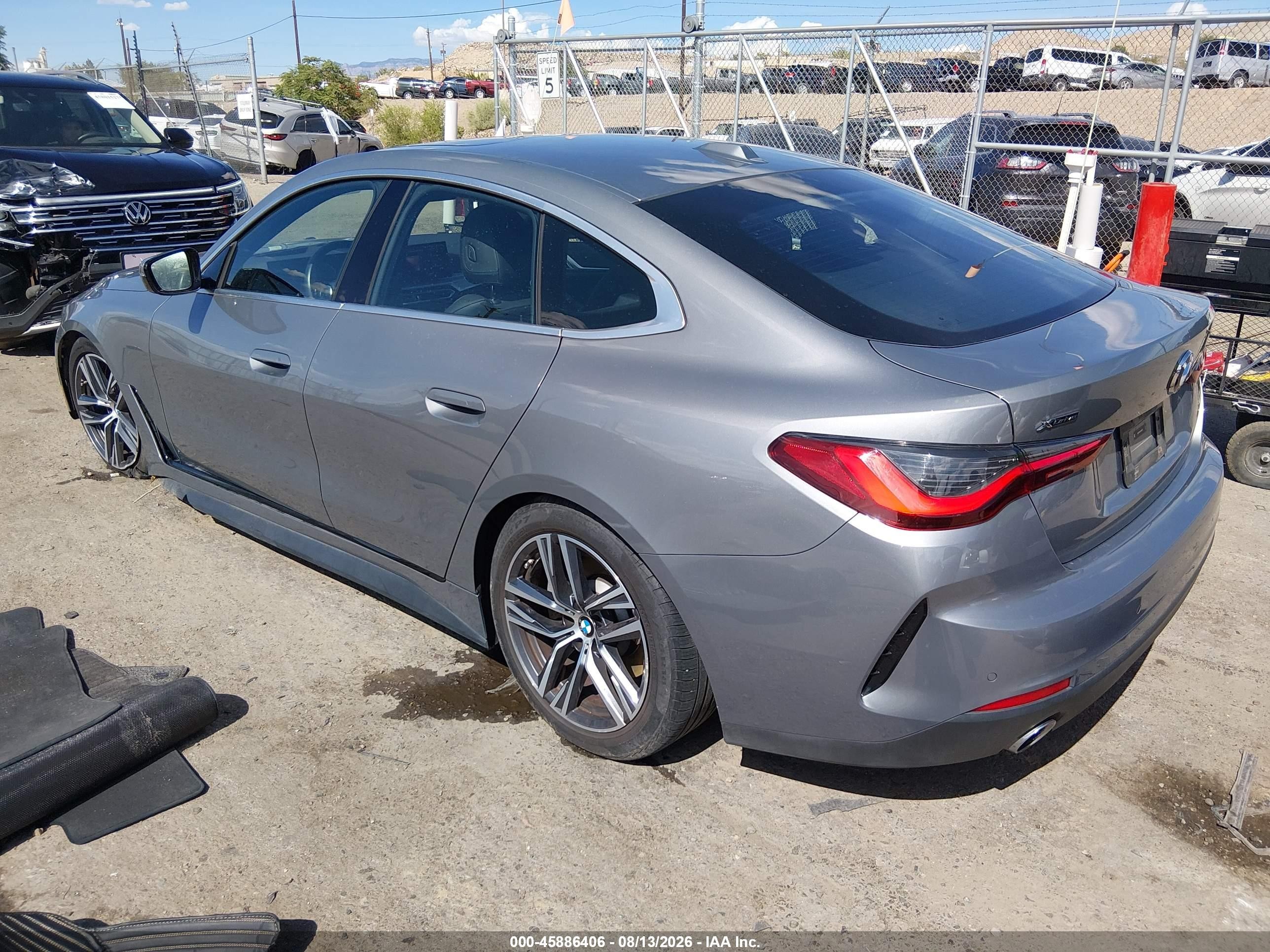 2024 BMW 4er VIN WBA73AV08RFT30352 IAAI salvage auction — Normal Wear, Clear (Oklahoma), sold $15,450 on 2026-08-24 (photo 3)