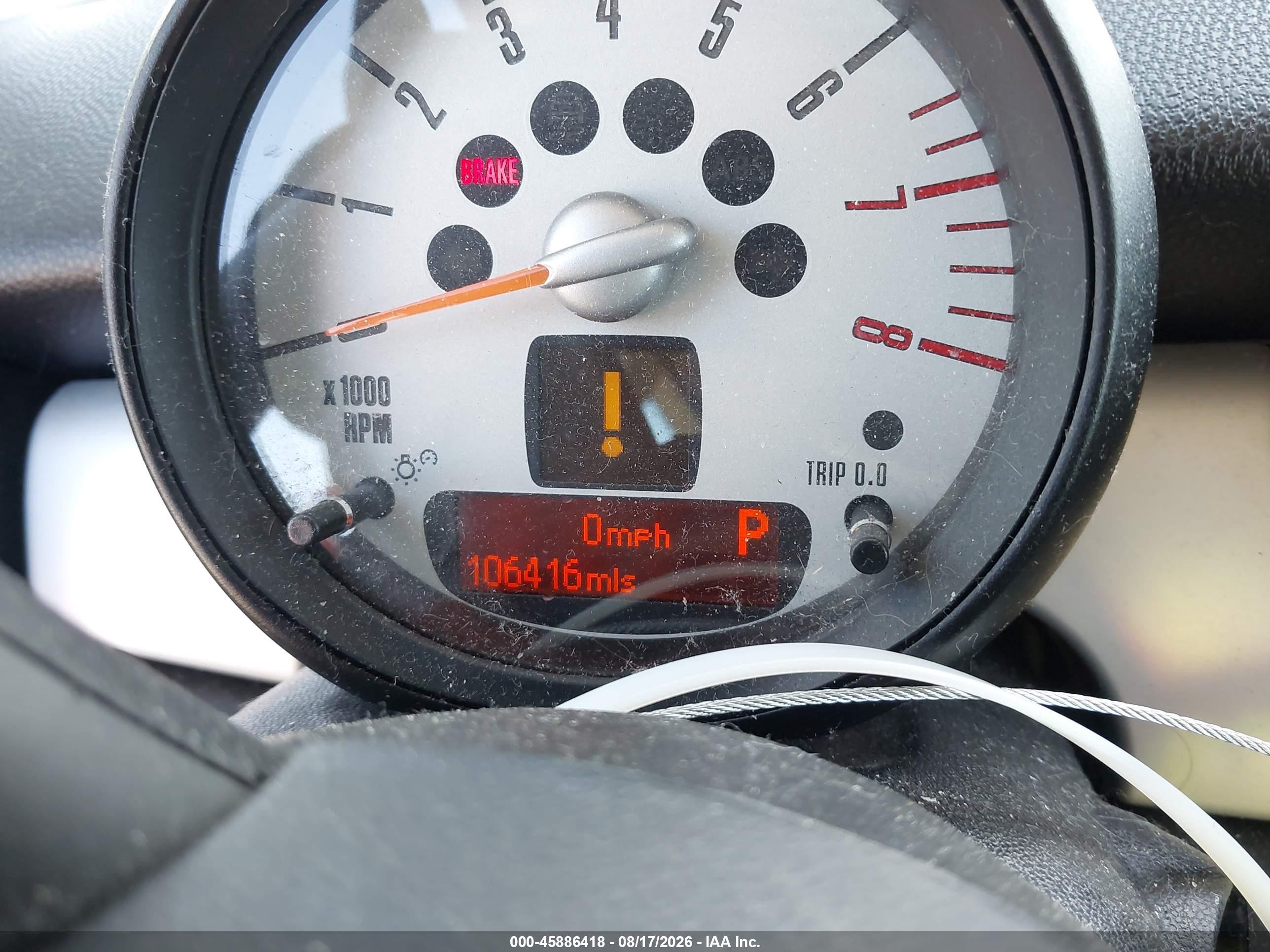 2012 Mini Cooper VIN WMWSU3C55CT262148 IAAI salvage auction — Water/Flood, Salvage (Texas), sold $350 on 2026-09-19 (photo 7)