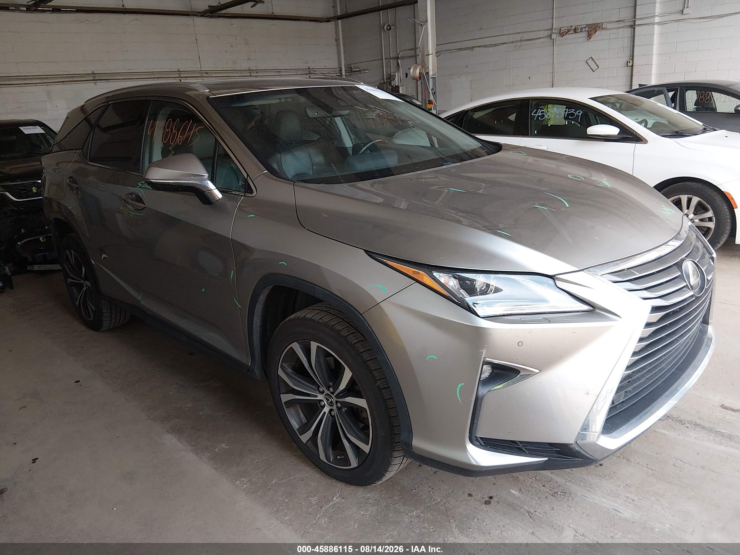 2019 Lexus RX 350L VIN JTJDZKCA2K2021105 — IAAI salvage auction photo