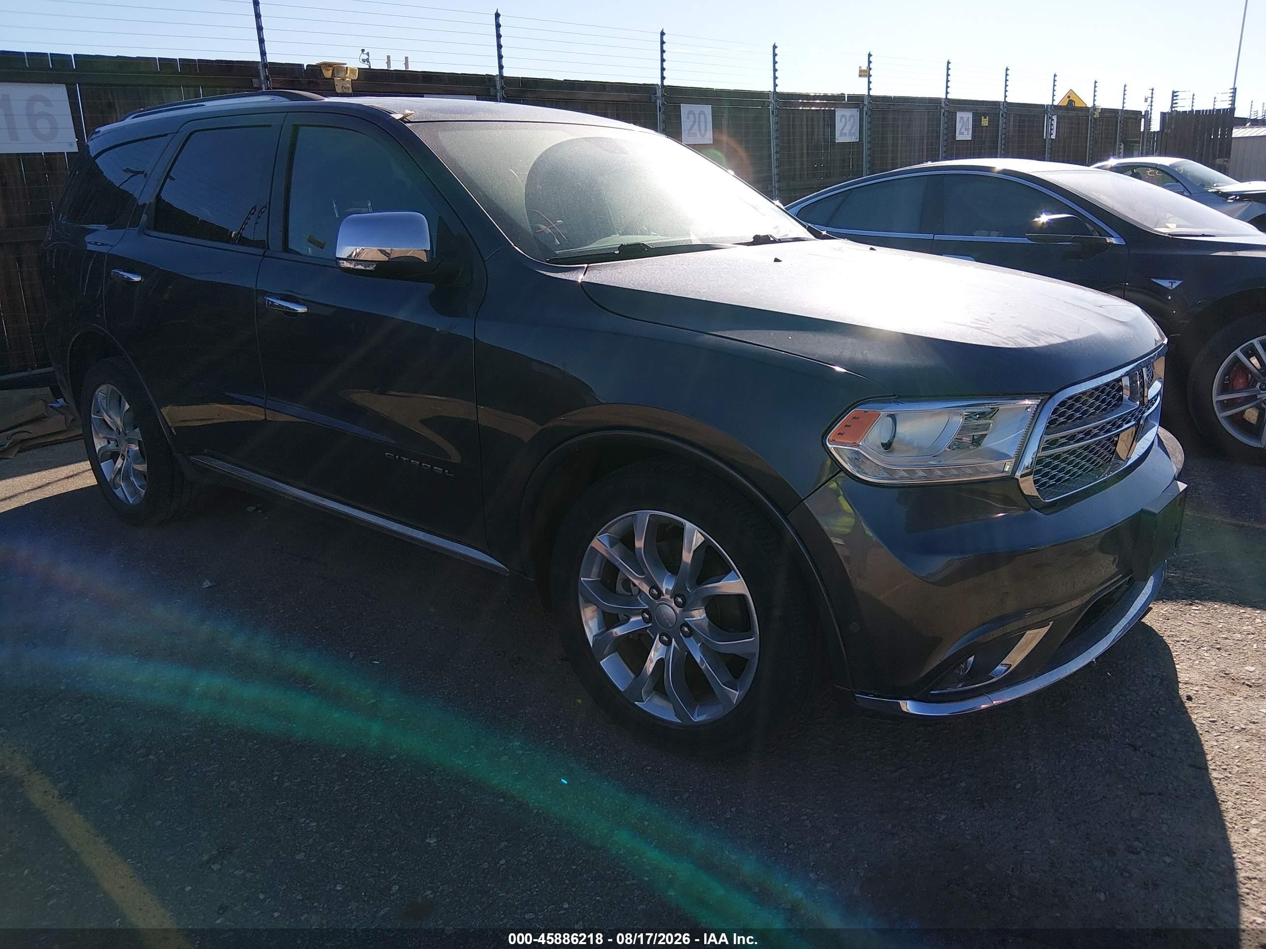 2018 Dodge Durango VIN 1C4RDJEGXJC486579 — IAAI salvage auction photo