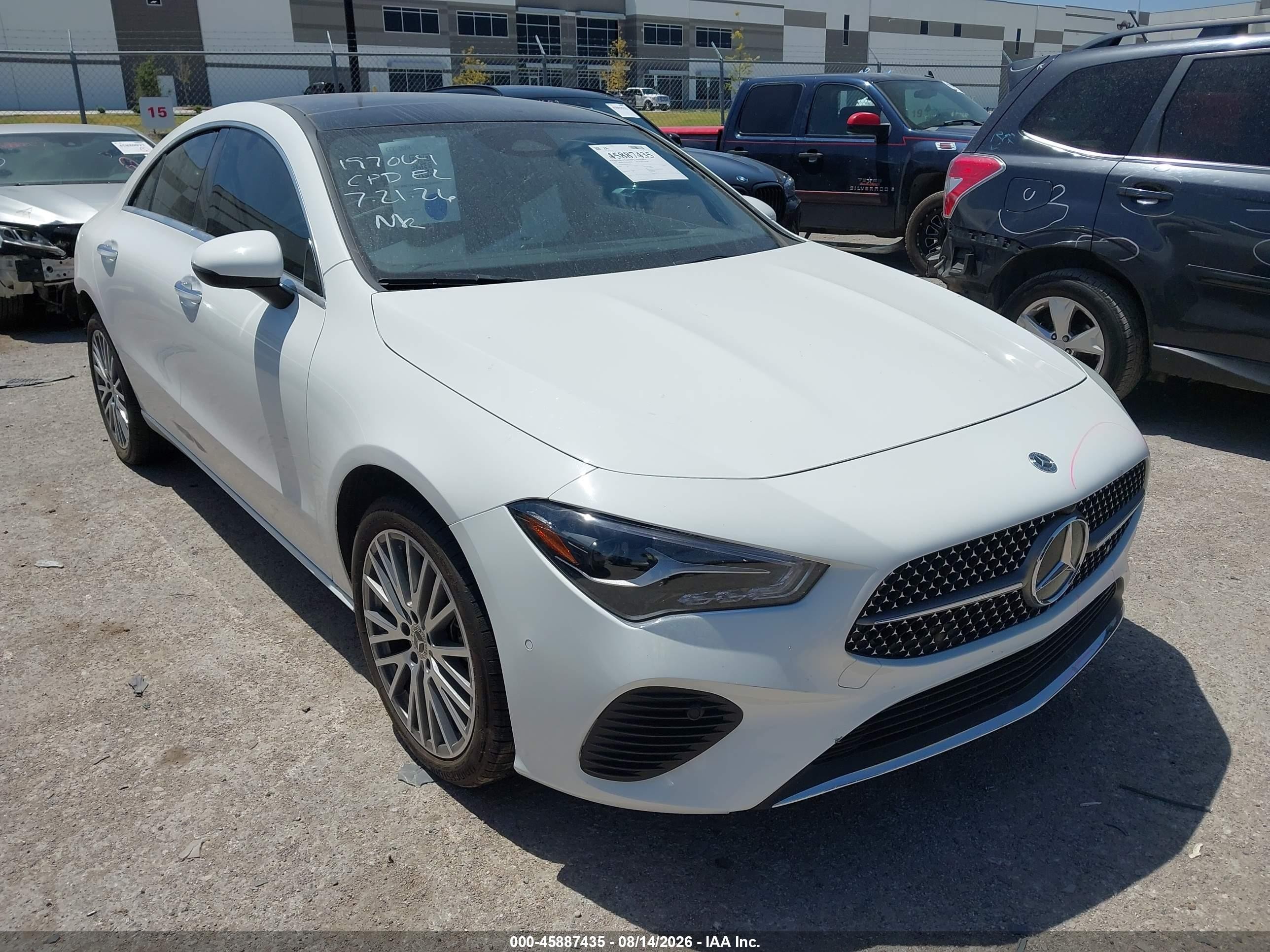 2025 Mercedes-Benz CLA-Class VIN W1K5J4HB7SN519932 — IAAI salvage auction photo