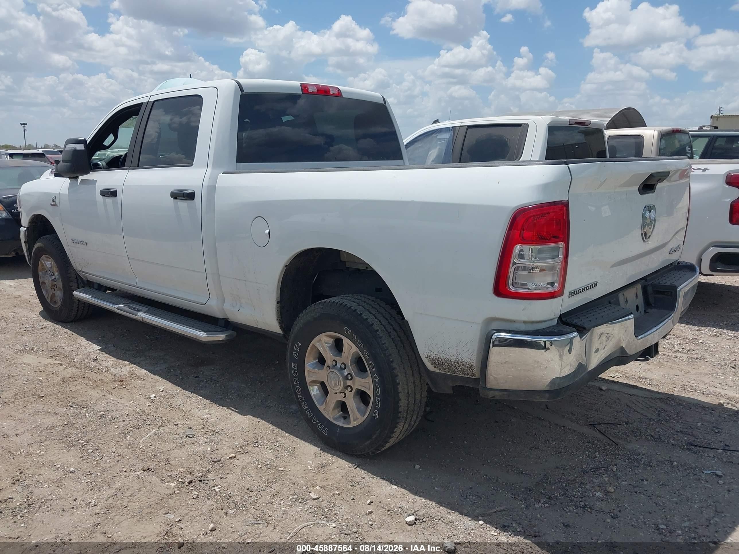 2024 Ram 2500 VIN 3C6UR5DL9RG340482 IAAI salvage auction — Rear End, Enterprise Vehicles Clear Only (Texas), sold $29,250 on 2026-08-20 (photo 3)