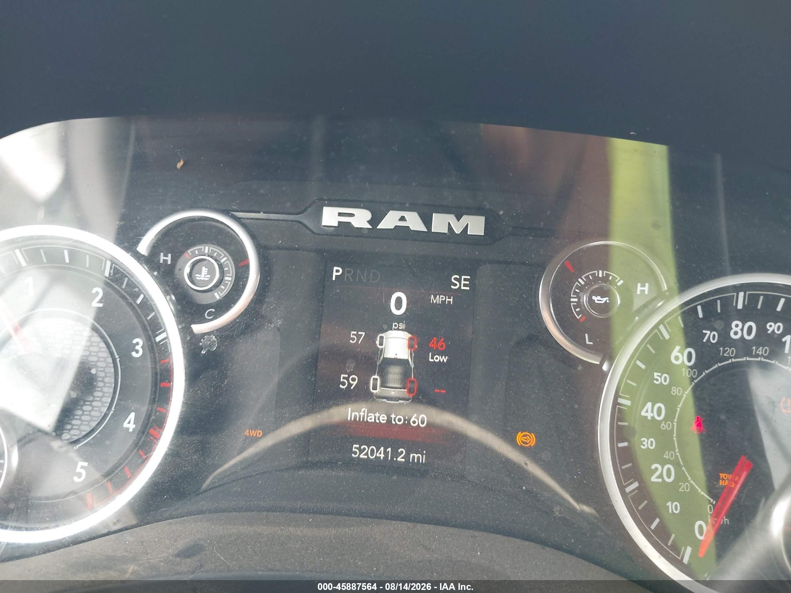 2024 Ram 2500 VIN 3C6UR5DL9RG340482 IAAI salvage auction — Rear End, Enterprise Vehicles Clear Only (Texas), sold $29,250 on 2026-08-20 (photo 7)