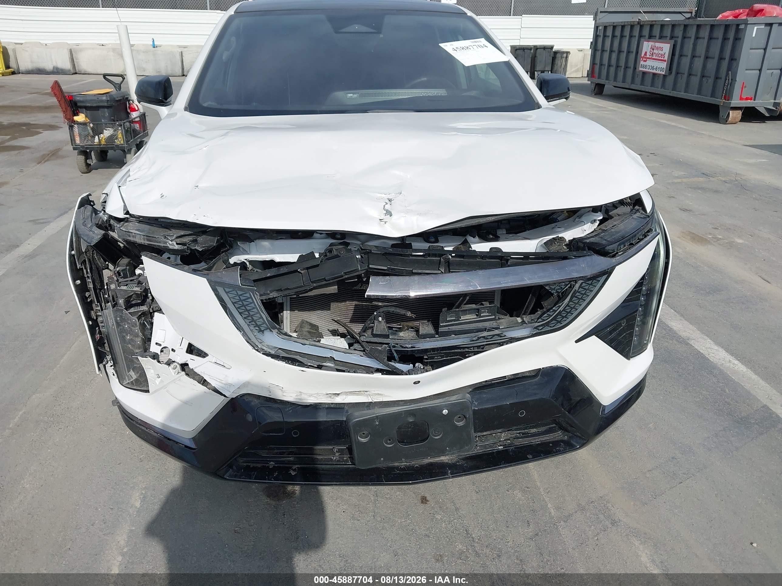 2025 Cadillac OPTIQ VIN 3GYK3GMR2SS207139 IAAI salvage auction — Front End, Salvage (California), sold $16,050 on 2026-09-16 (photo 6)