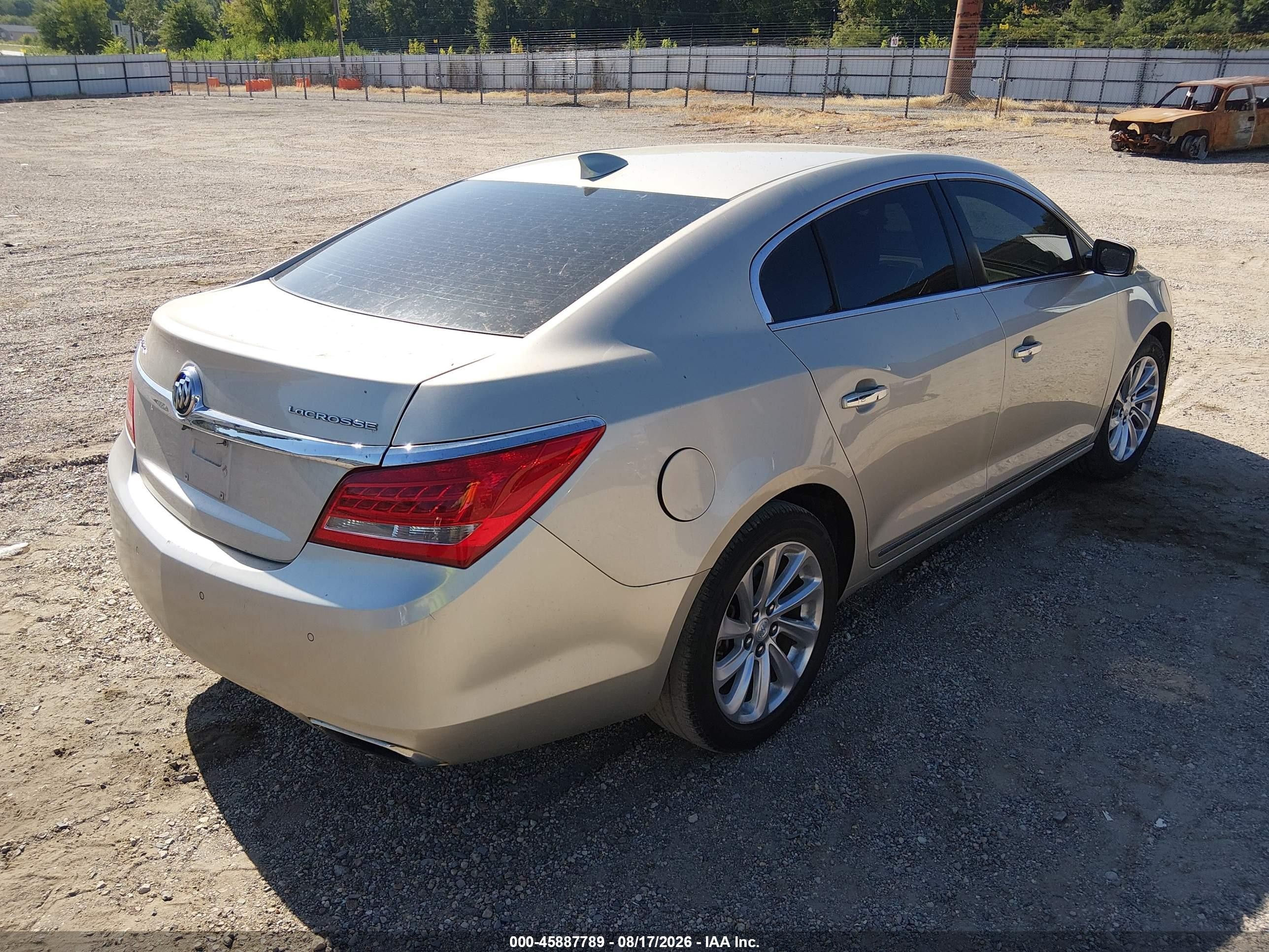 2016 Buick Lacrosse VIN 1G4GB5G36GF169724 IAAI salvage auction — Front End, Salvage (Louisiana), sold $1,350 on 2026-09-29 (photo 4)