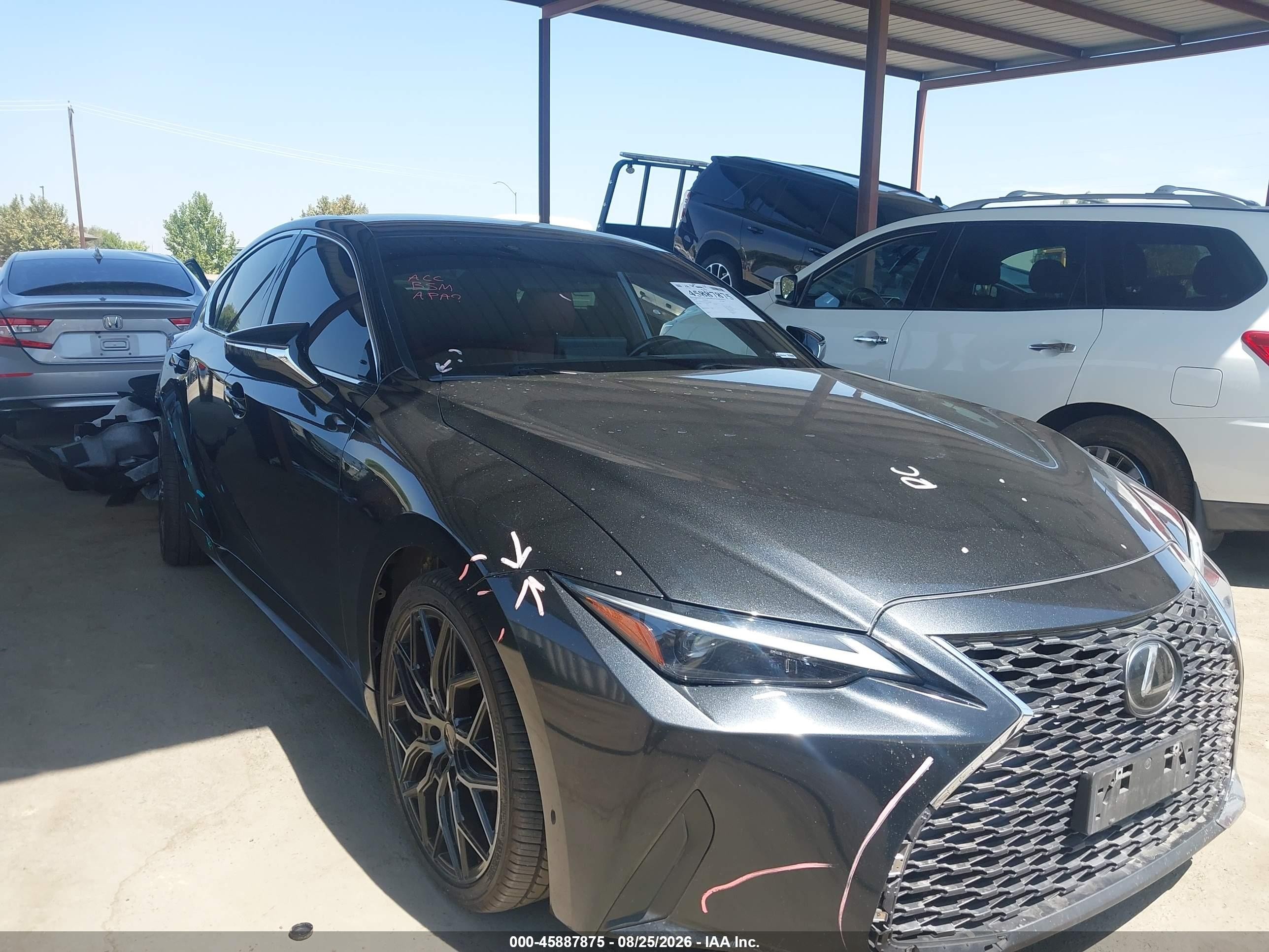 2022 Lexus IS 300 VIN JTHAA1D27N5120406 — IAAI salvage auction photo